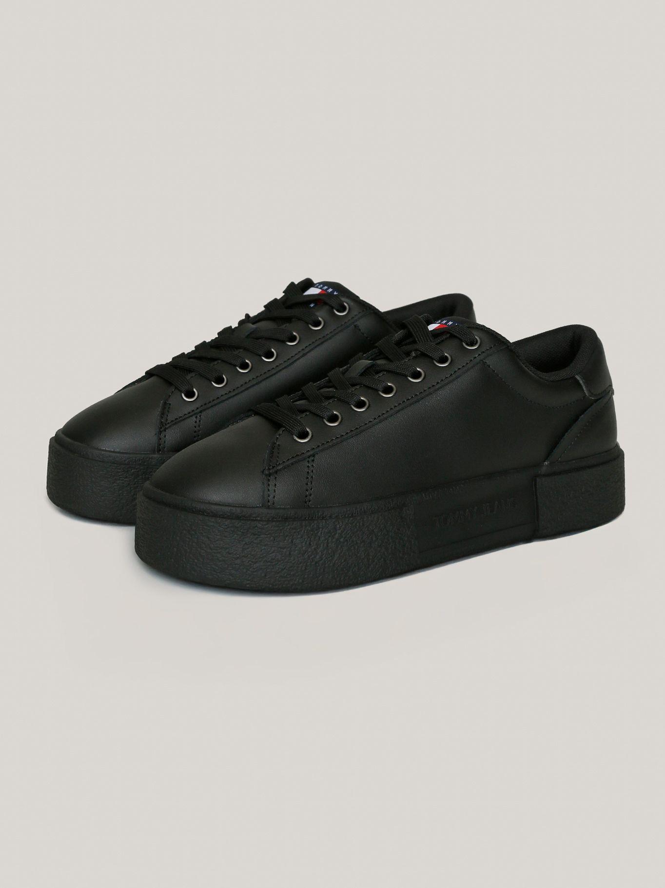 Zapatillas New Flatform De Cuero Negro Tommy Jeans-0
