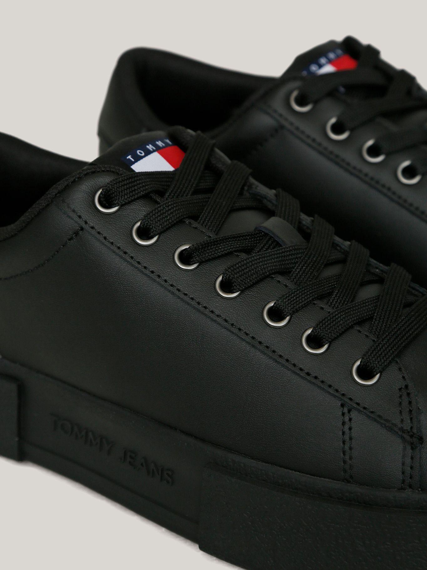 Zapatillas New Flatform De Cuero Negro Tommy Jeans-6