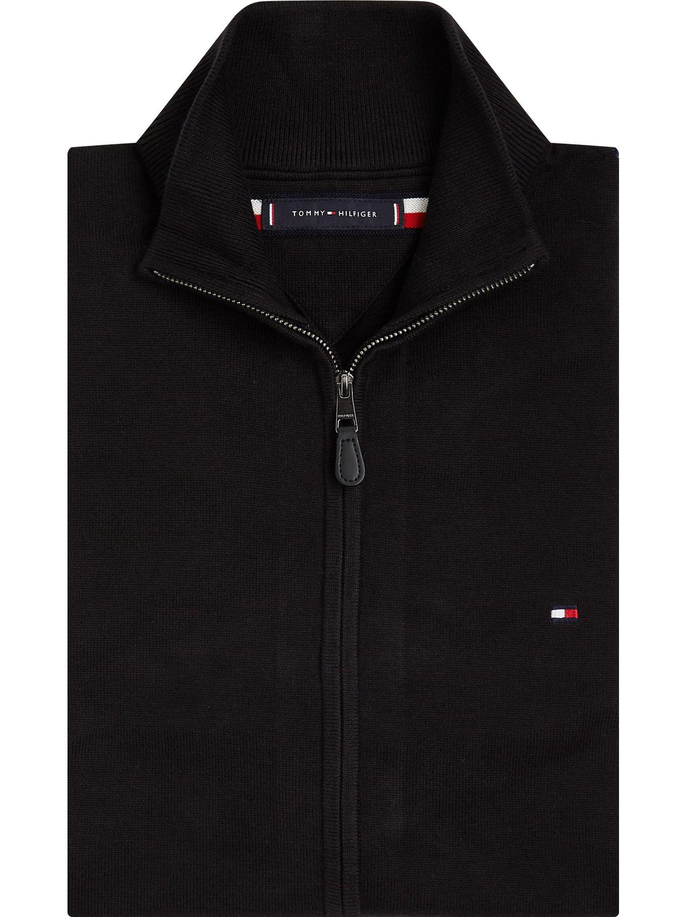 Cárdigan Essential Con Cierre Negro Tommy Hilfiger-2