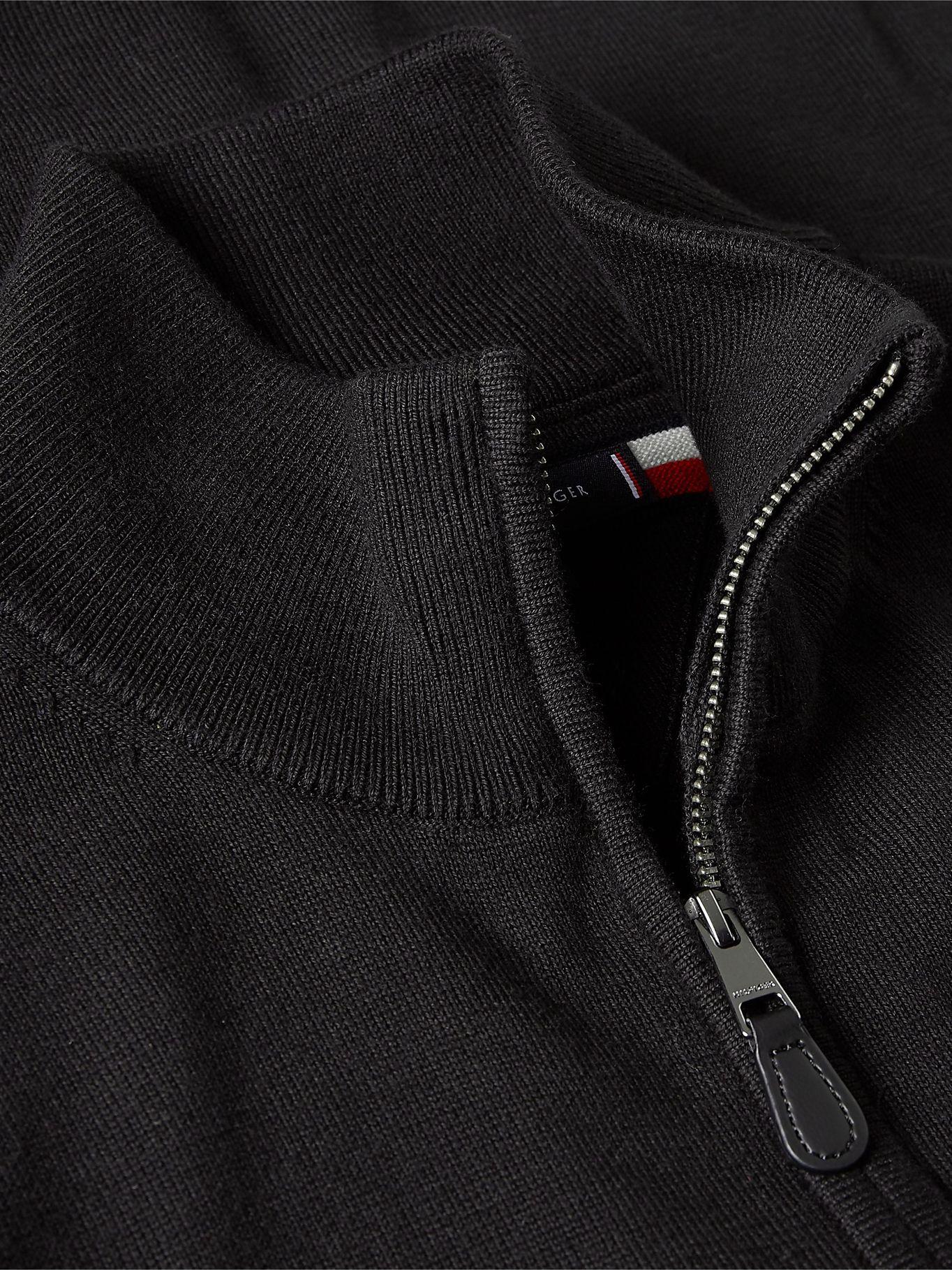 Cárdigan Essential Con Cierre Negro Tommy Hilfiger-4
