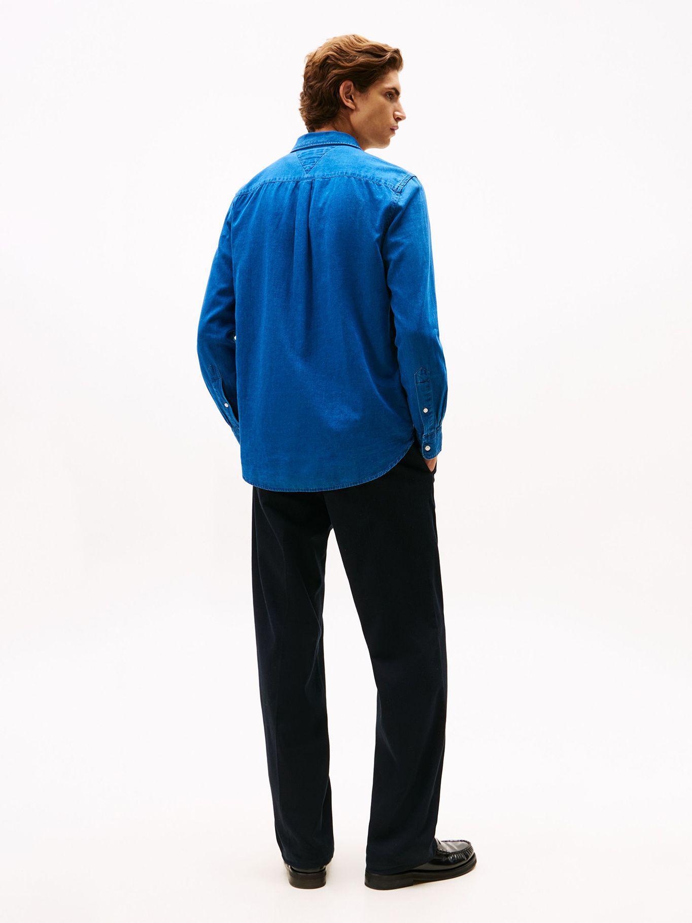 Camisa Chambray Regular_Fit Azul Tommy Hilfiger-2