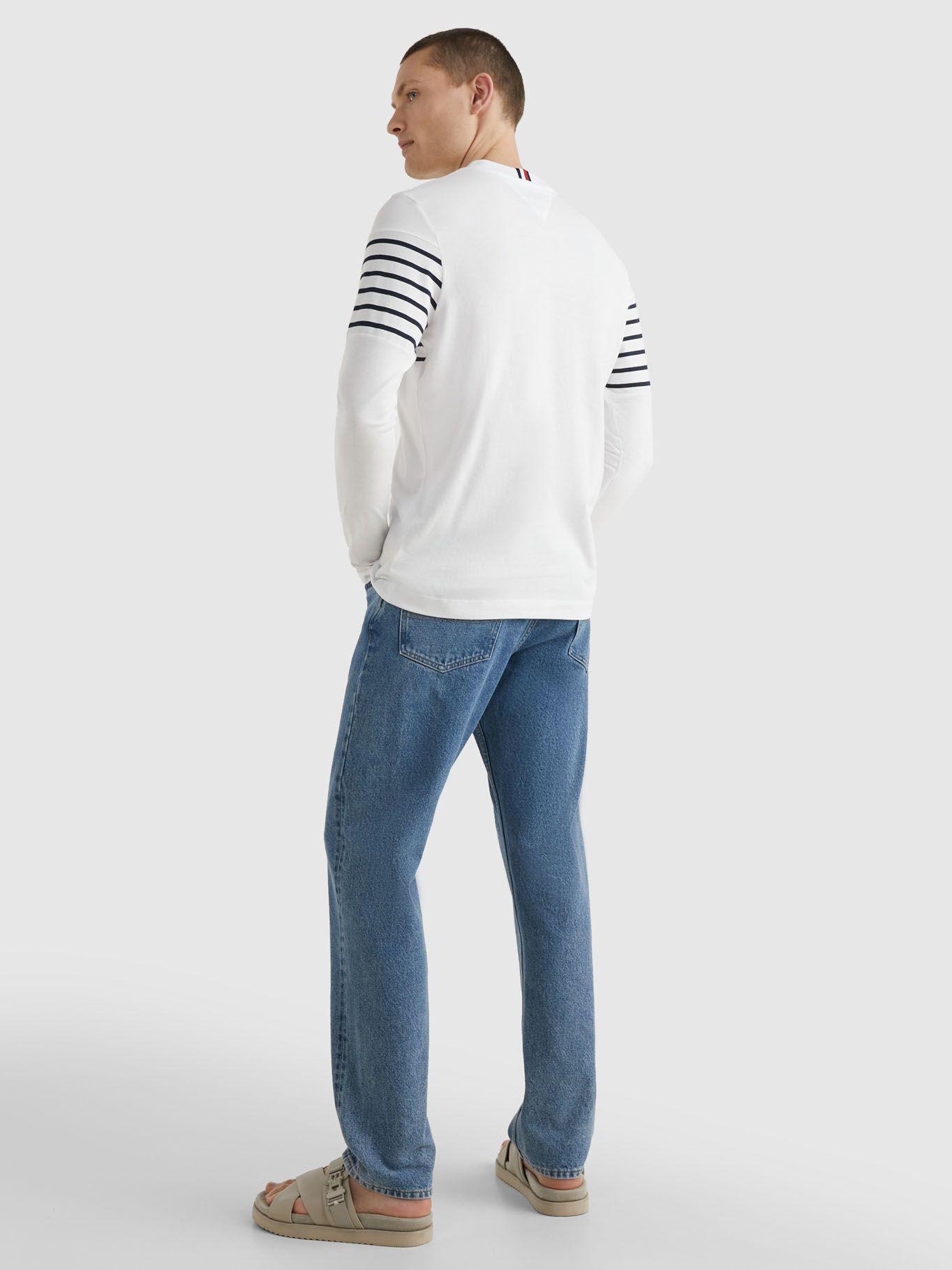 Polera  Striped Con Logo Blanco Tommy Hilfiger-2