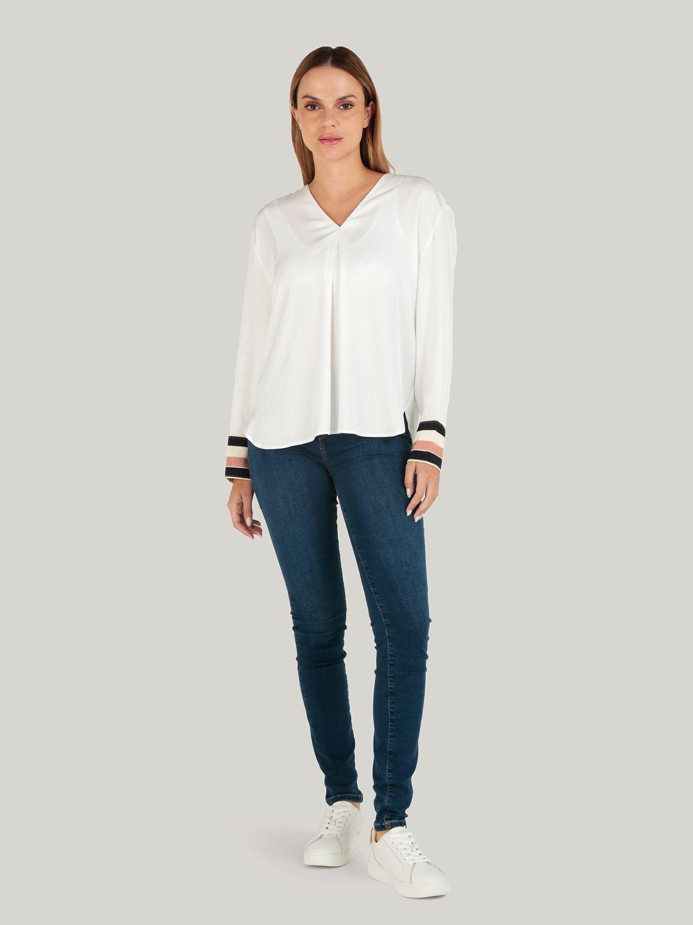 Blusa Global Stripe Con Logo Blanco Tommy Hilfiger-1