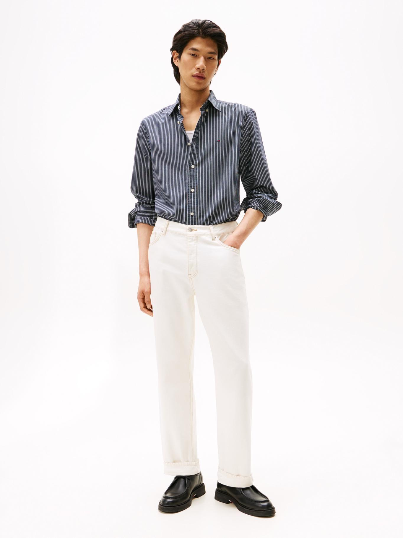 Camisa Core De Popelín Regular Fit Negro Tommy Hilfiger-1