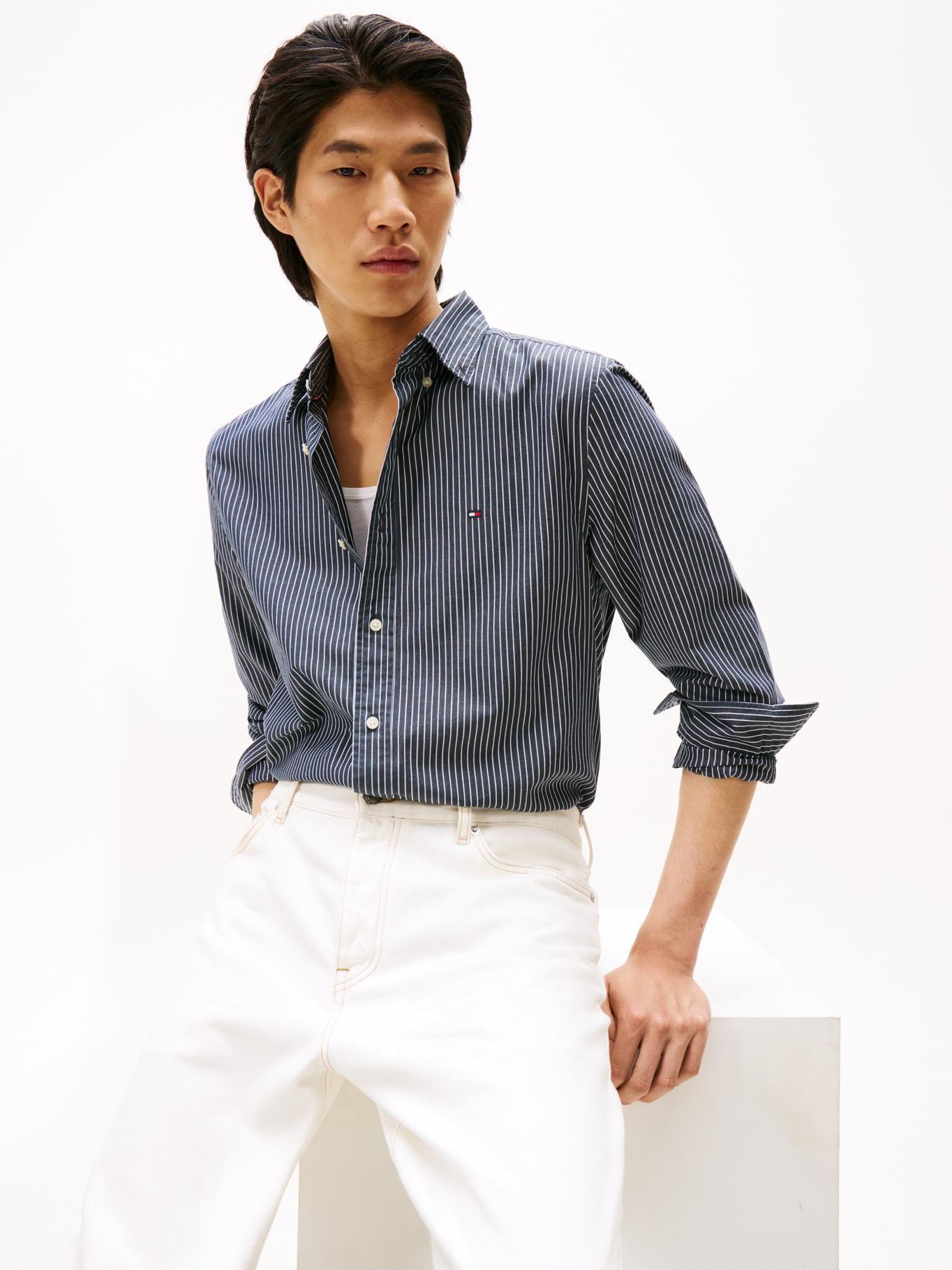 Camisa Core De Popelín Regular Fit Negro Tommy Hilfiger-3