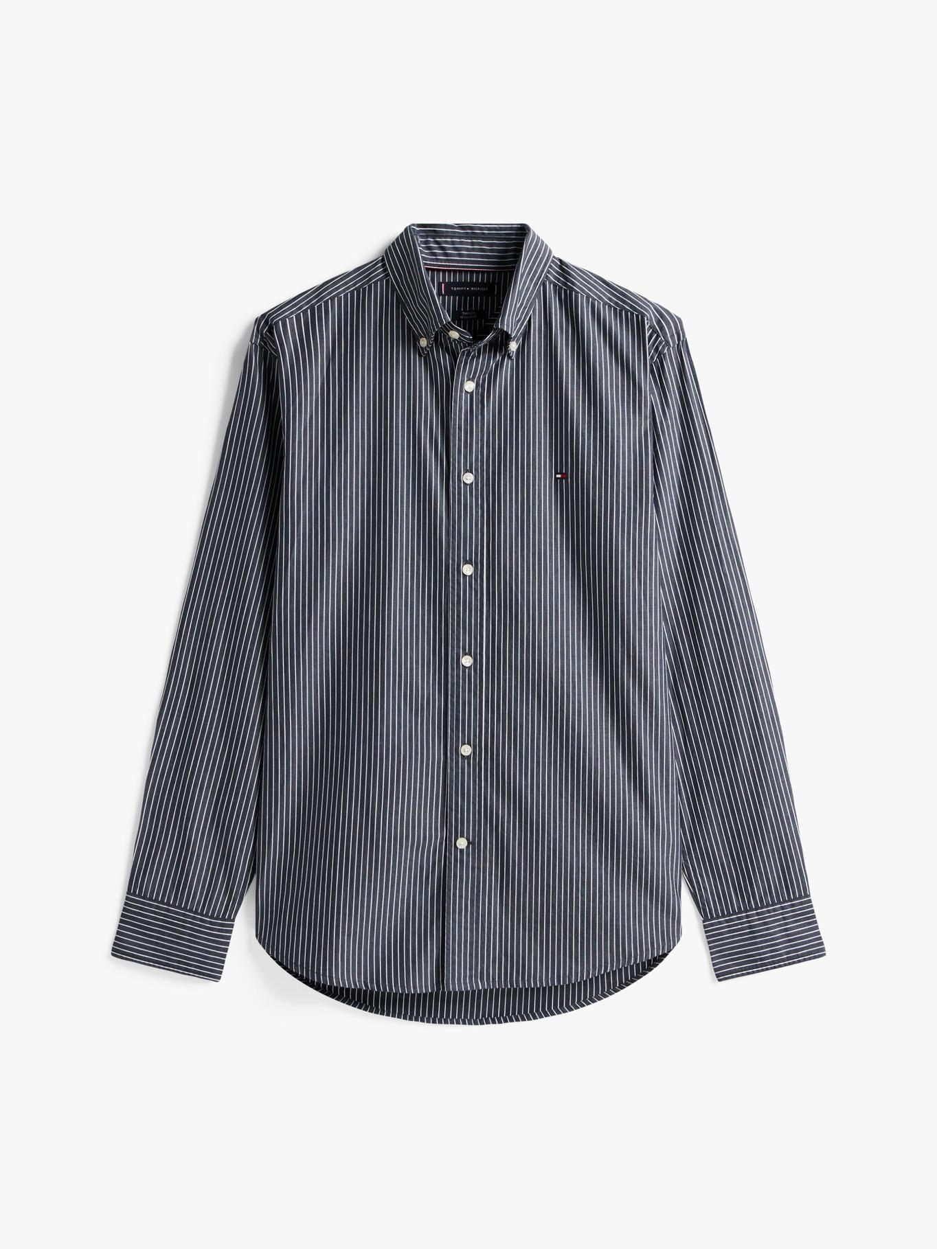 Camisa Core De Popelín Regular Fit Negro Tommy Hilfiger-4