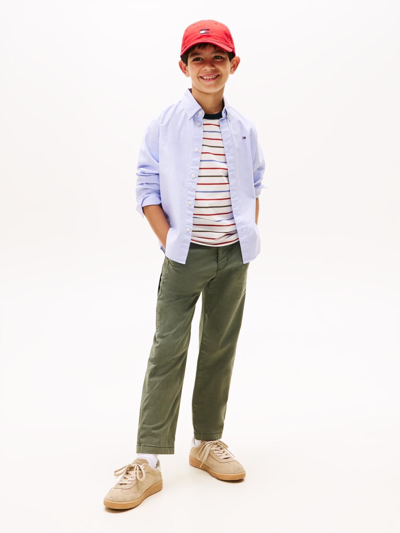 Camisa Essential Oxford Celeste Tommy Hilfiger-1