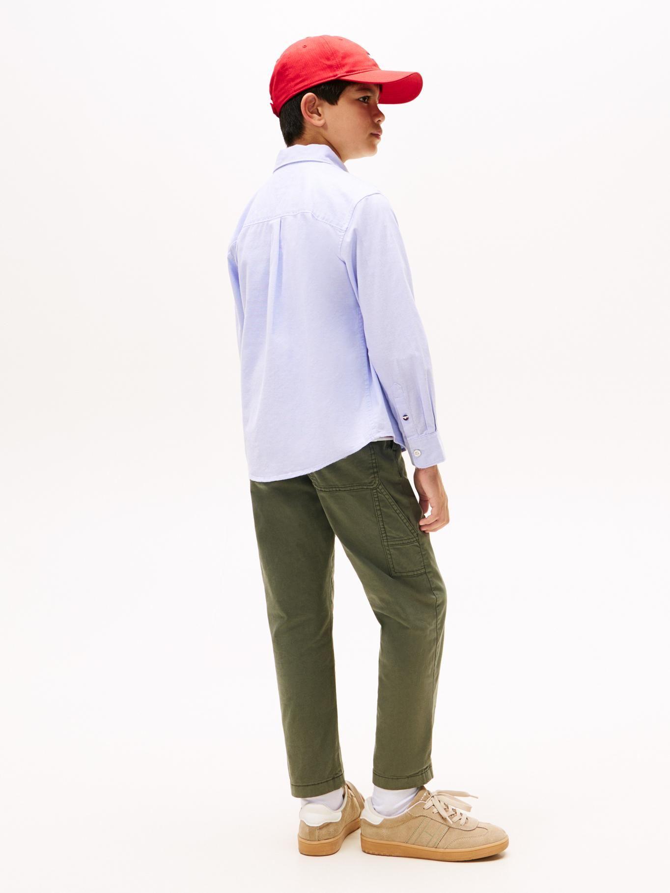 Camisa Essential Oxford Celeste Tommy Hilfiger-2