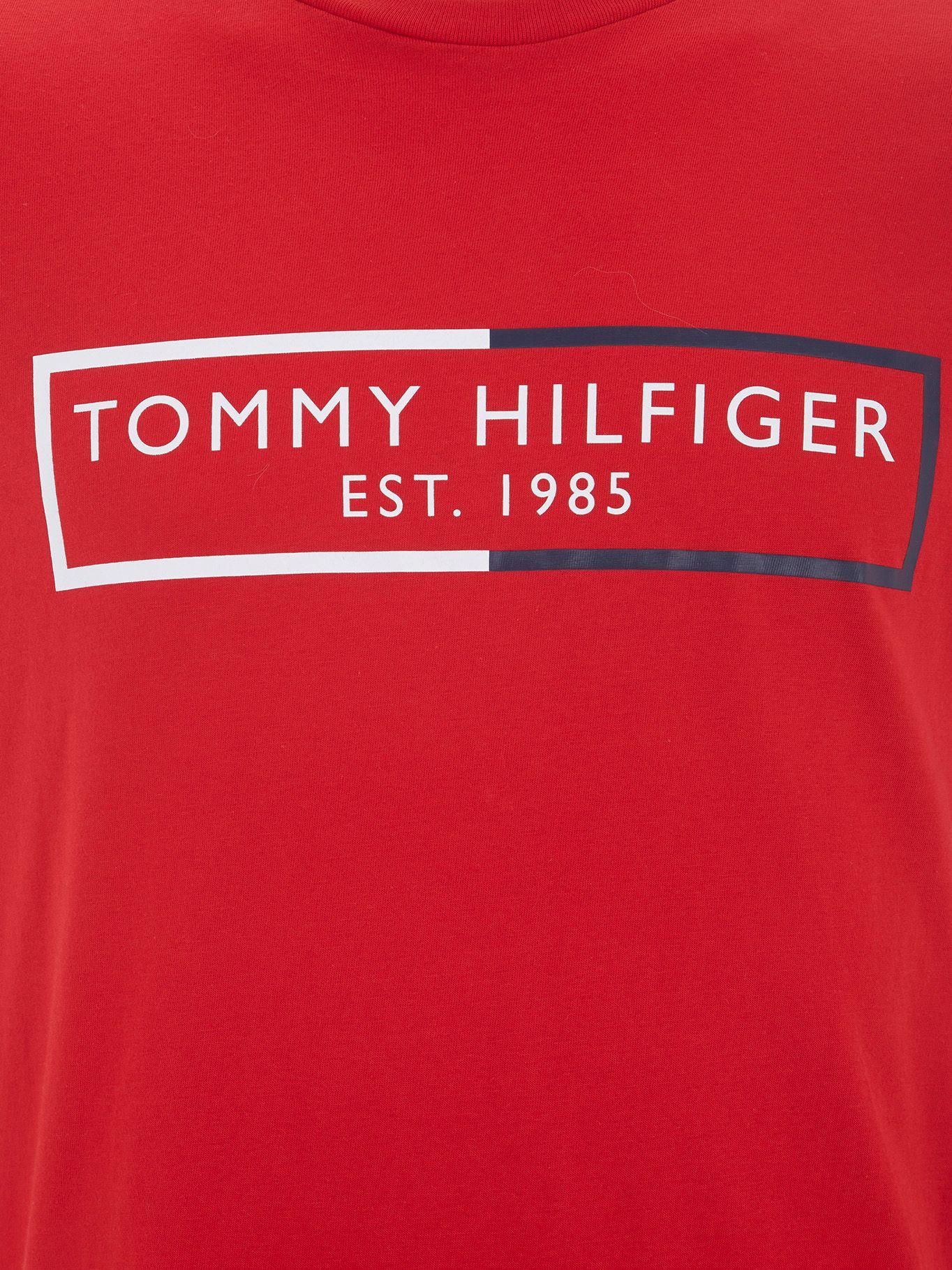 Pijama Manga Corta Essential C-Neck Rojo Tommy Hilfiger-2