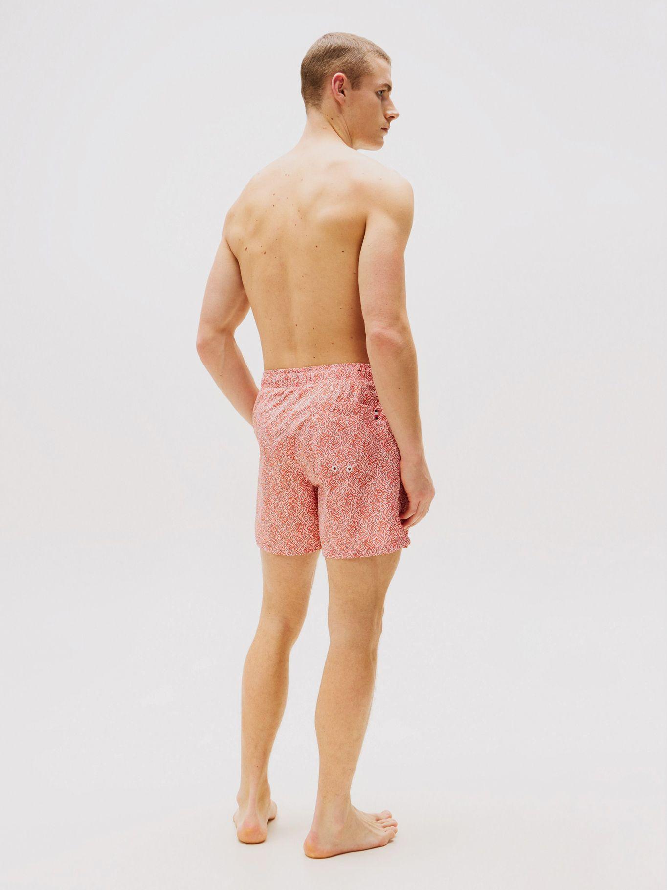 Traje De Baño Con Estampado Naranjo Tommy Hilfiger-2