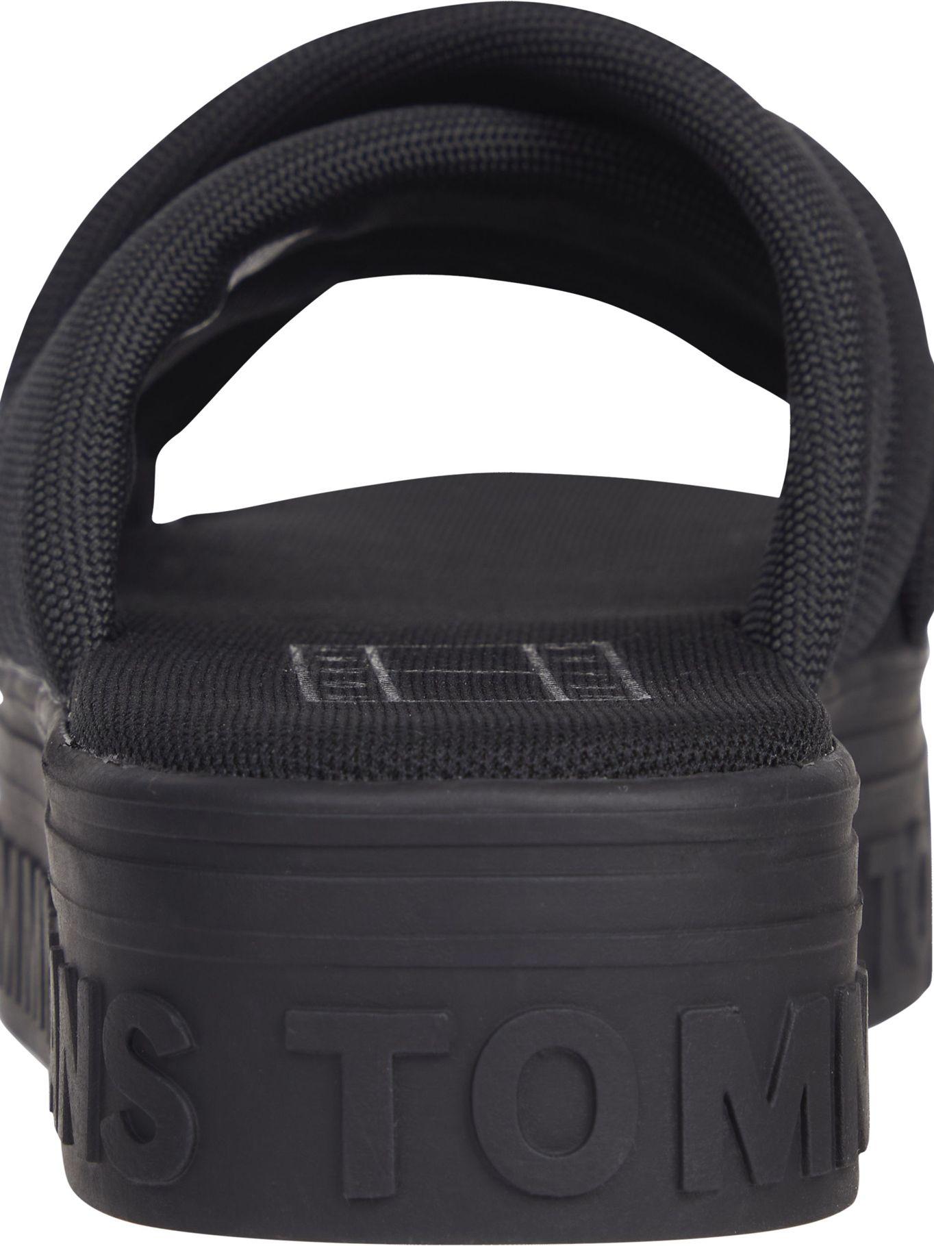 Sandalias Cross Con Logo Negro Tommy Hilfiger-7