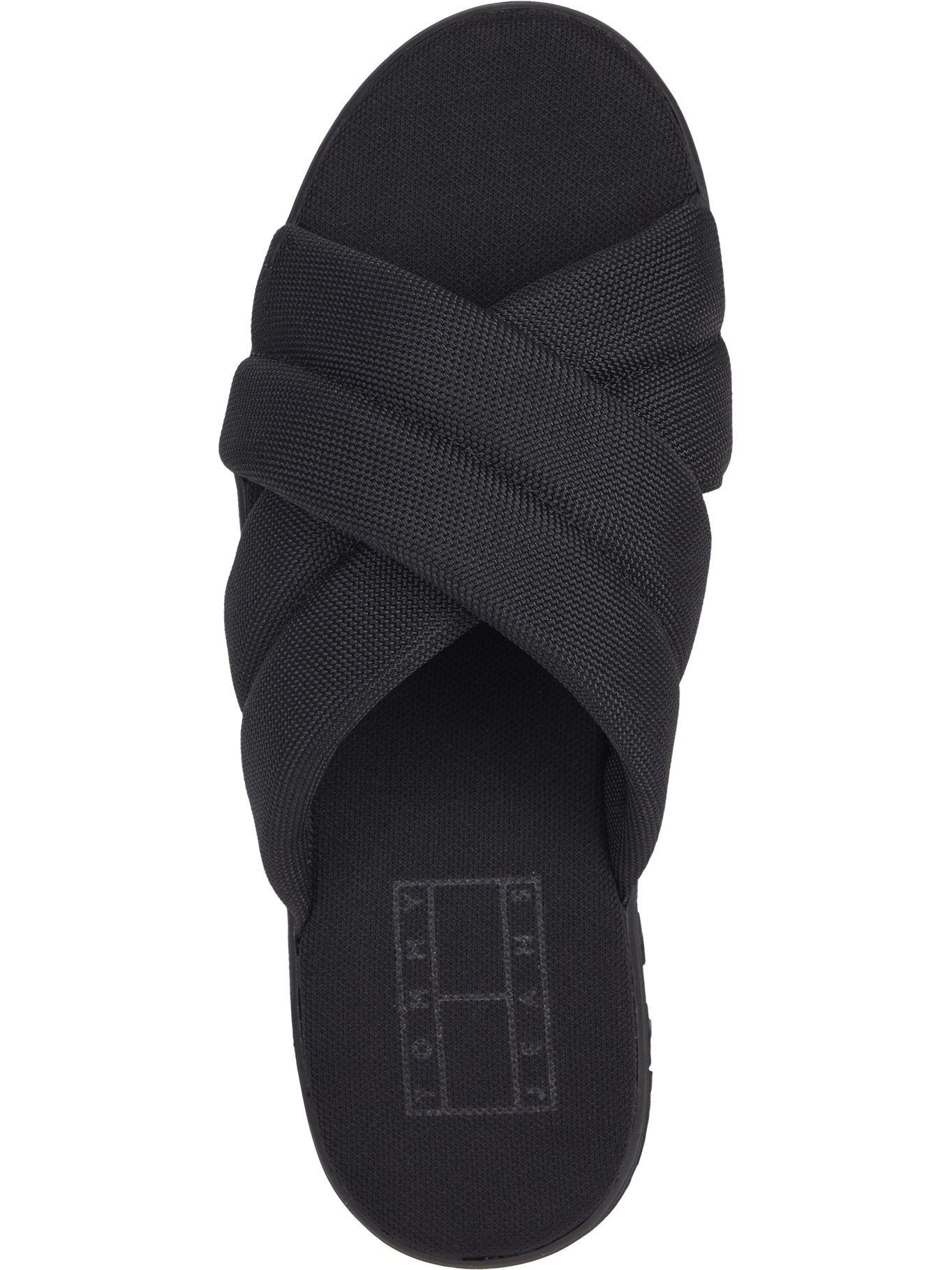 Sandalias Cross Con Logo Negro Tommy Hilfiger-2