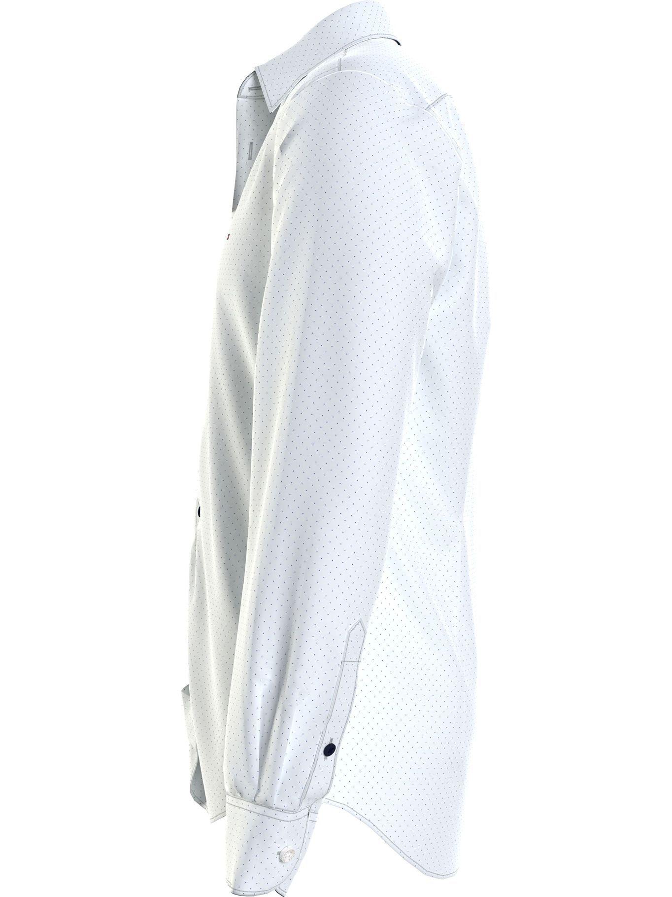Camisa Regular Fit Dot Print Blanco Tommy Hilfiger-3