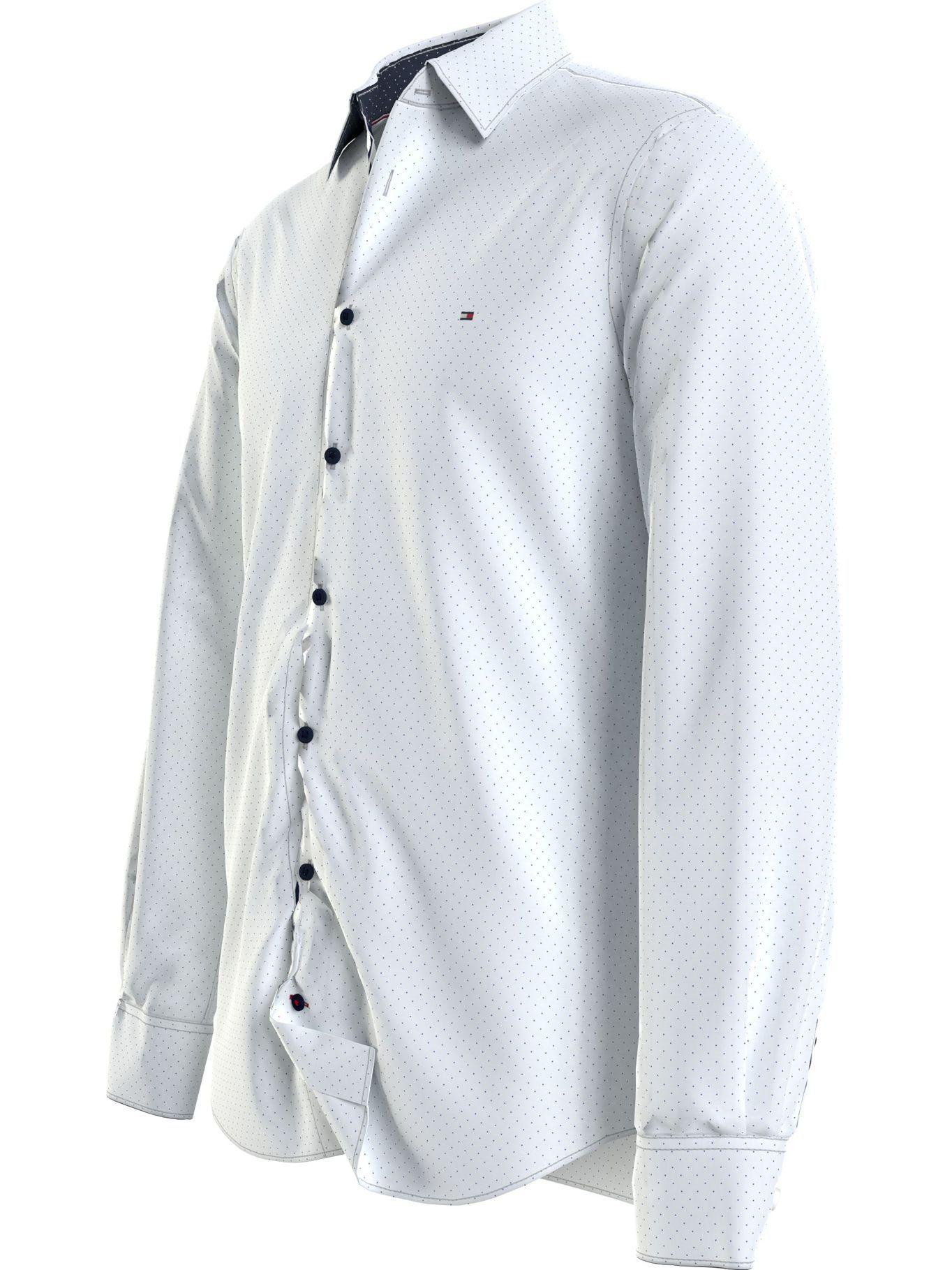 Camisa Regular Fit Dot Print Blanco Tommy Hilfiger-2