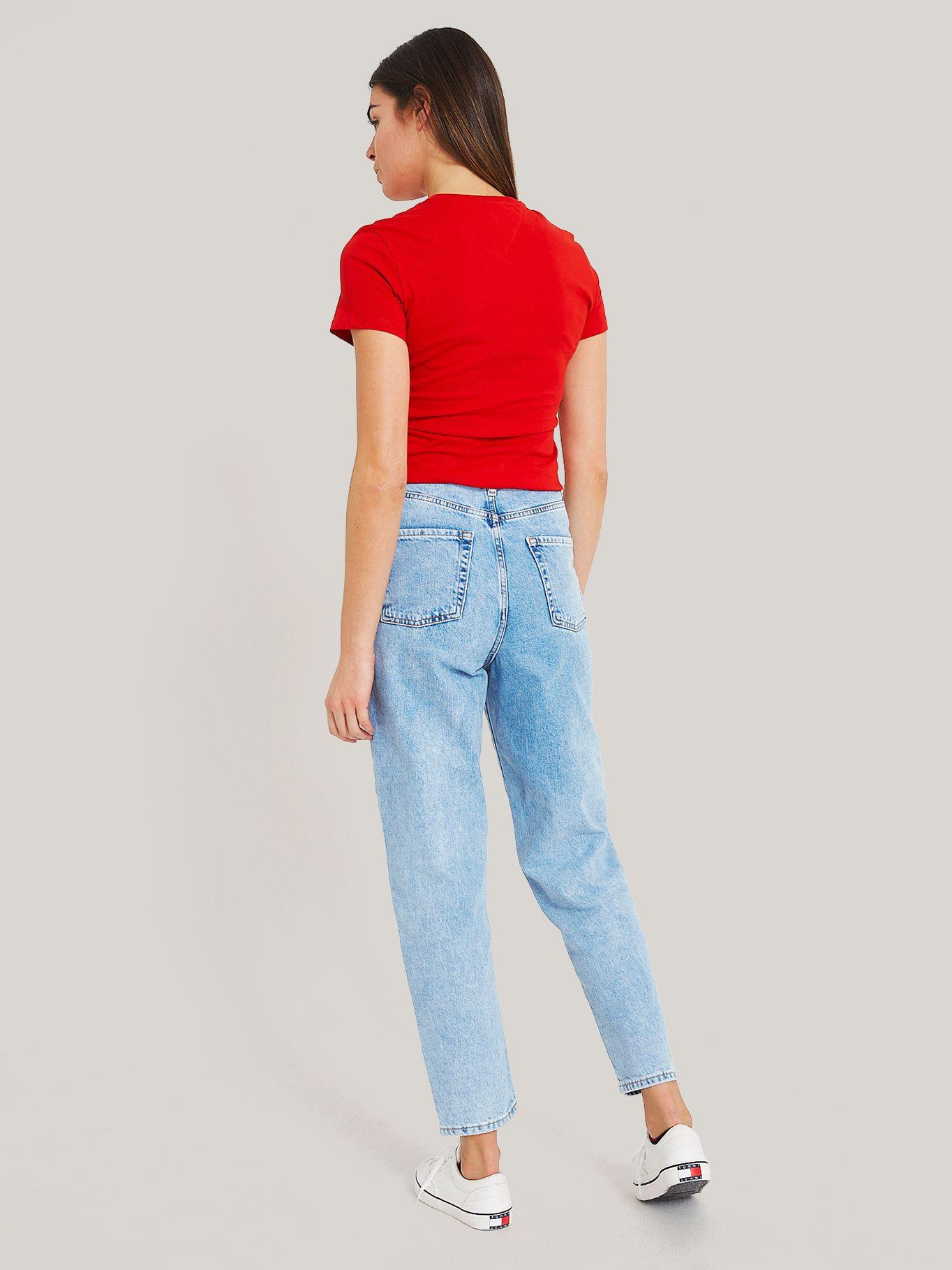 POLERA SLIM FIT LOGO LINEAR ROJO TOMMY JEANS-2