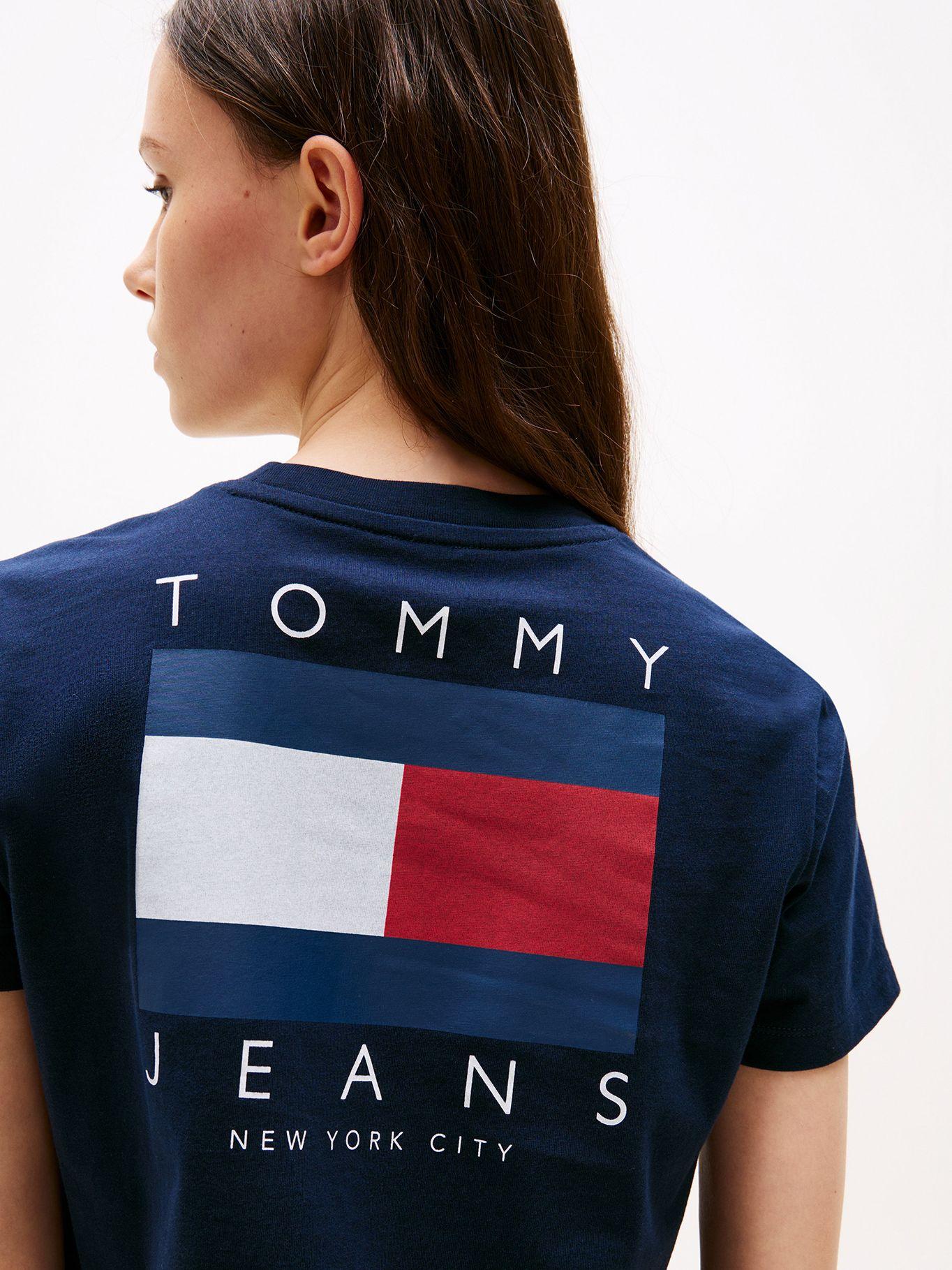 Polera  Logo En La Parte Trasera Azul C1G Tommy Jeans-3