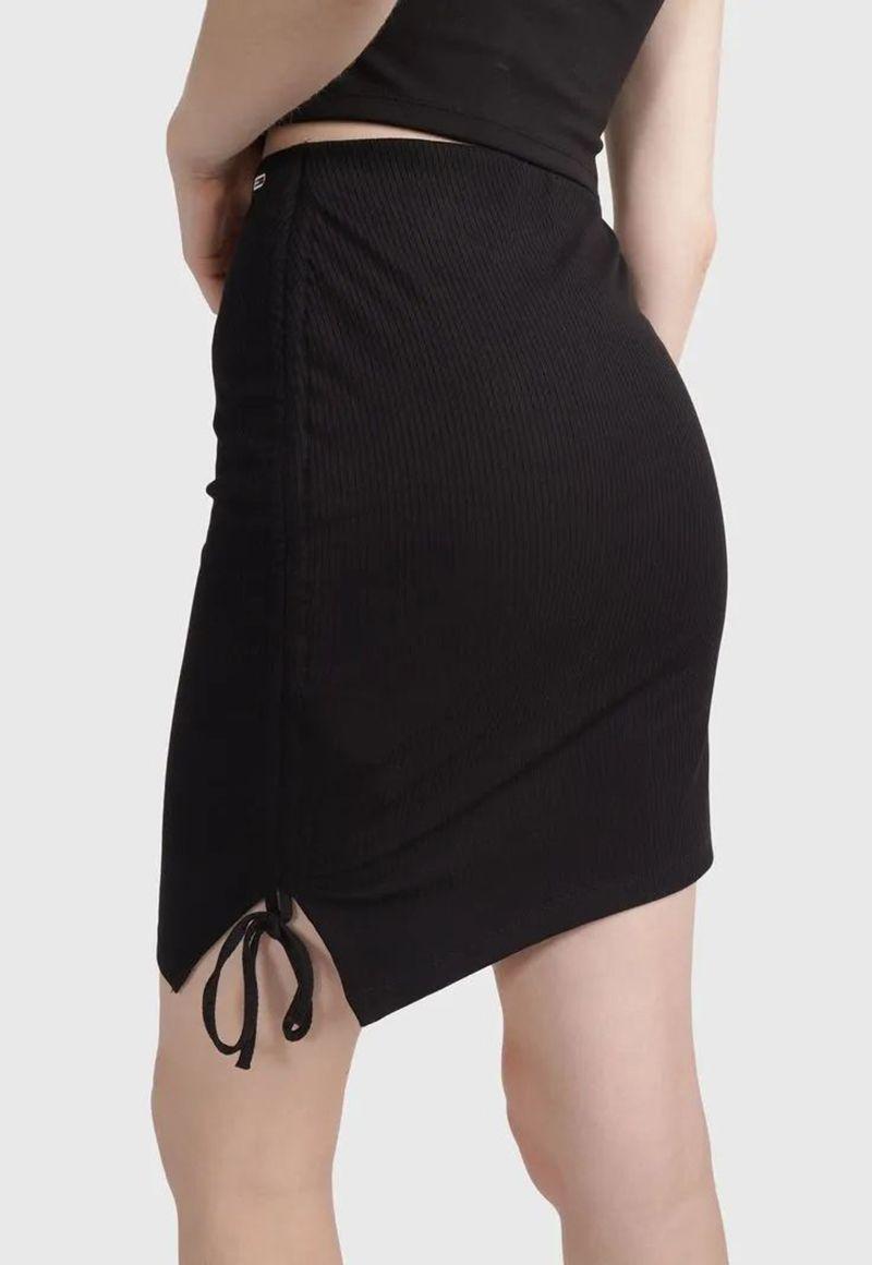 Minifalda Tubo Con Logo Negro Tommy Jeans-2