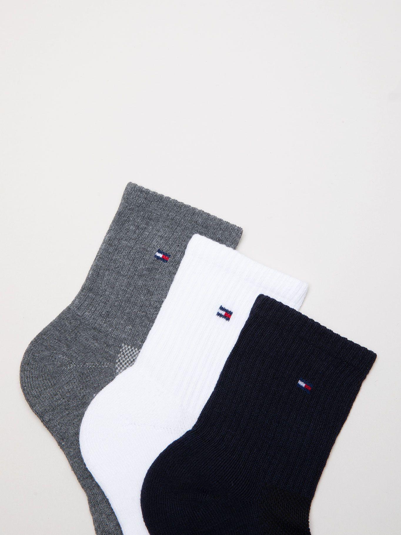 Pack De 6 Par Calcetin Tobilleros Gris Tommy Hilfiger-2