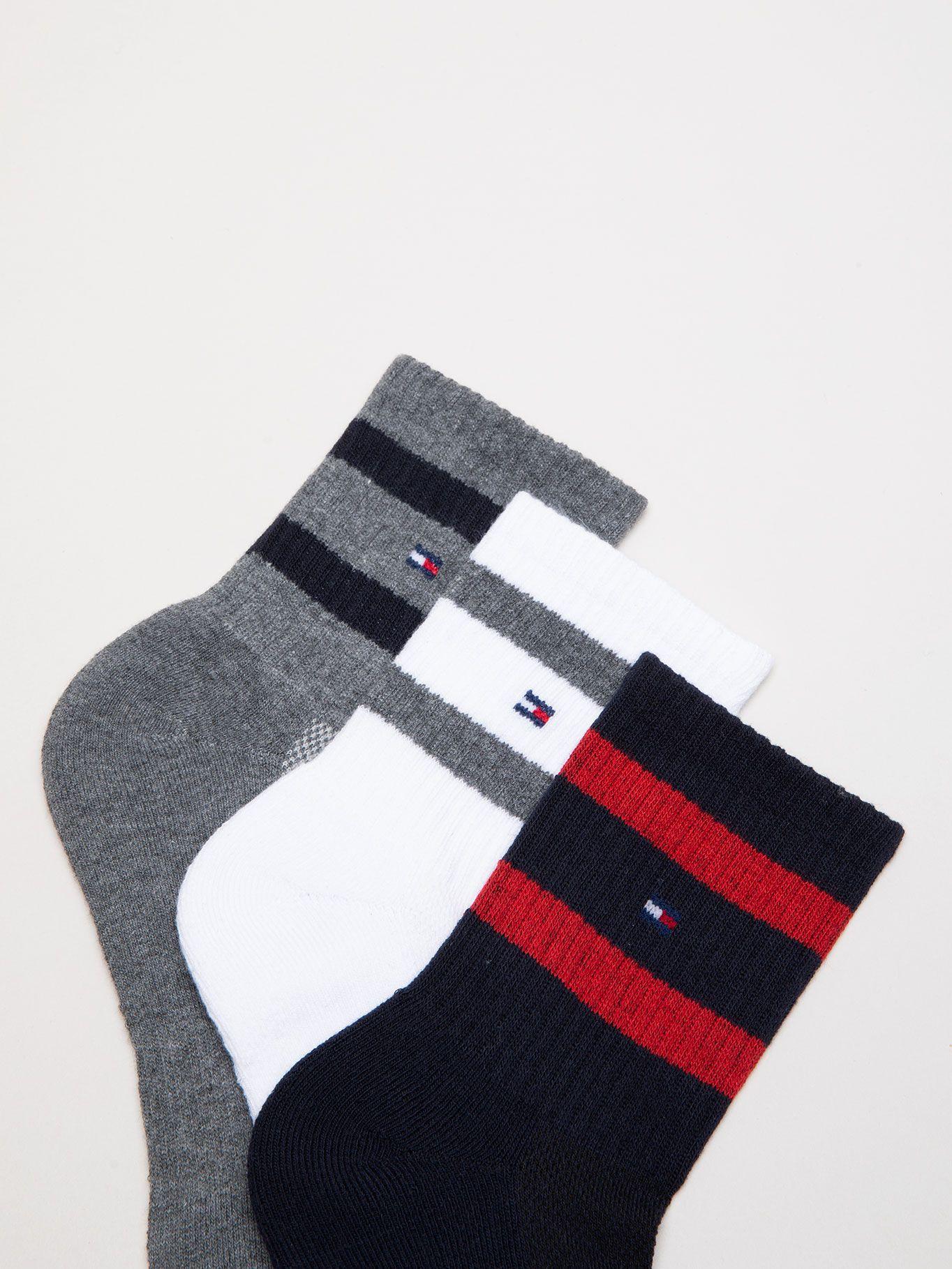 Pack De 6 Par Calcetin Tobilleros Gris Tommy Hilfiger-3