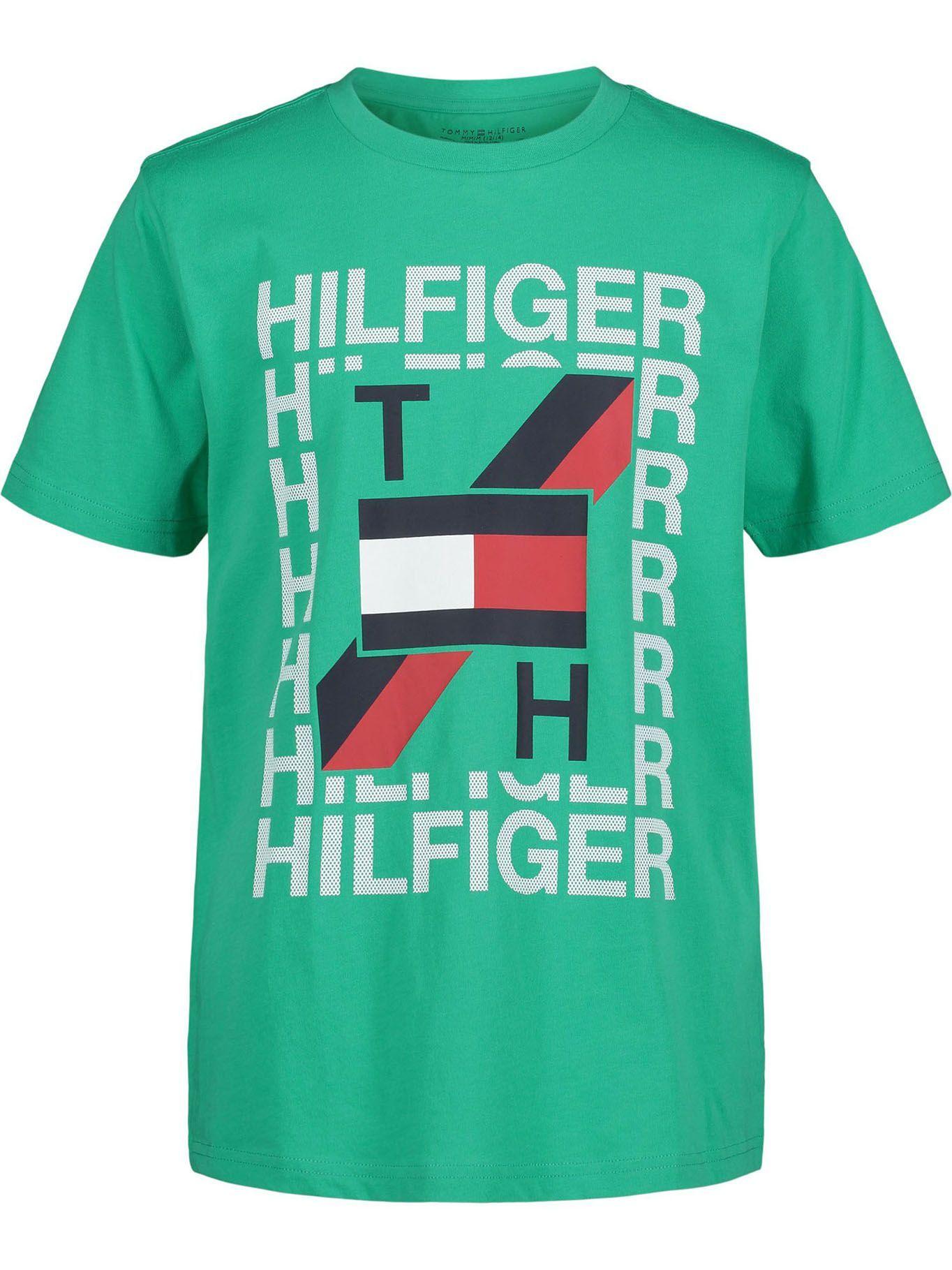 Polera Big Flag Logo Verde Tommy Hilfiger-0