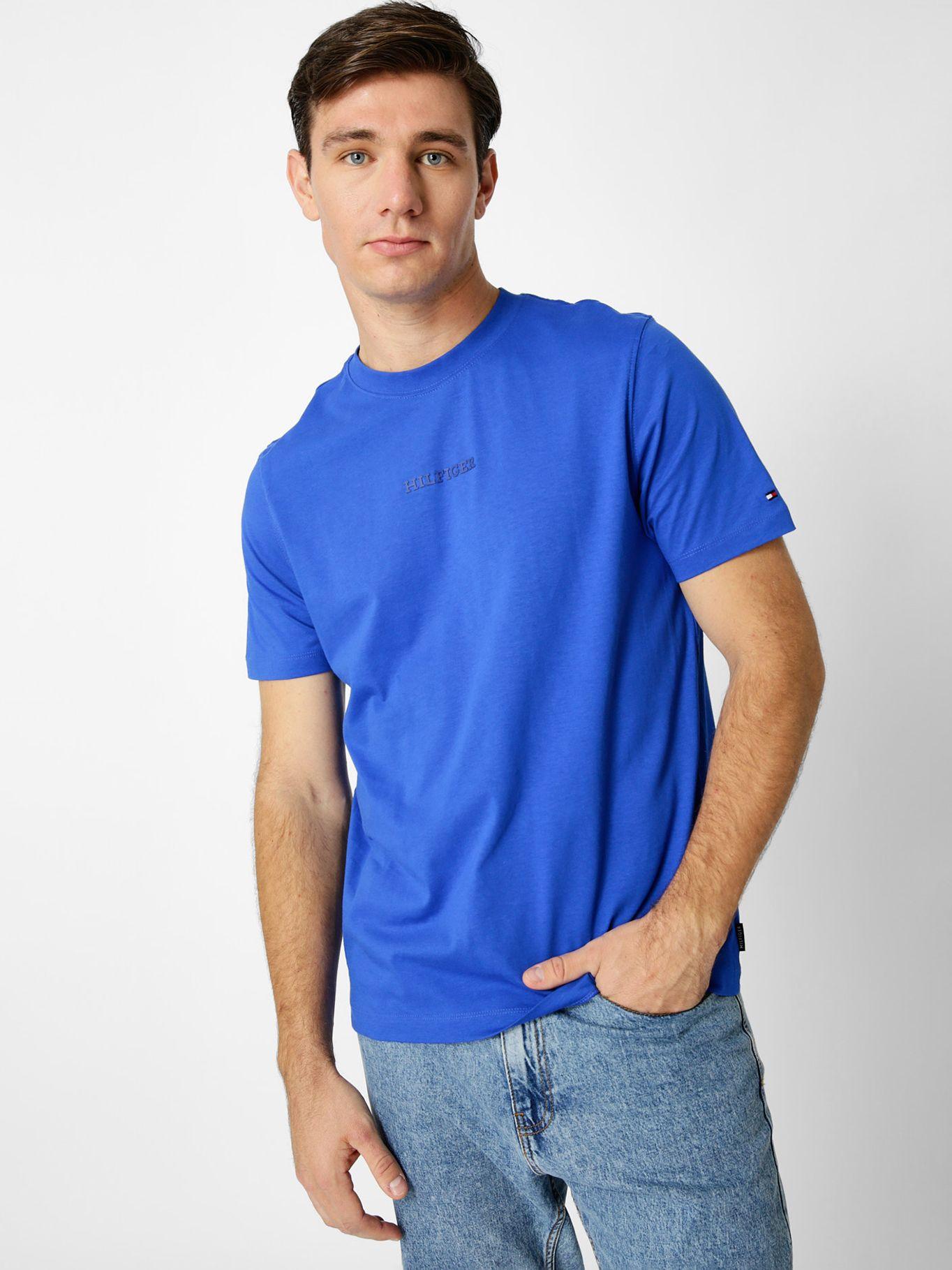 Polera Monotype Small Logo Azul Tommy Hilfiger-0