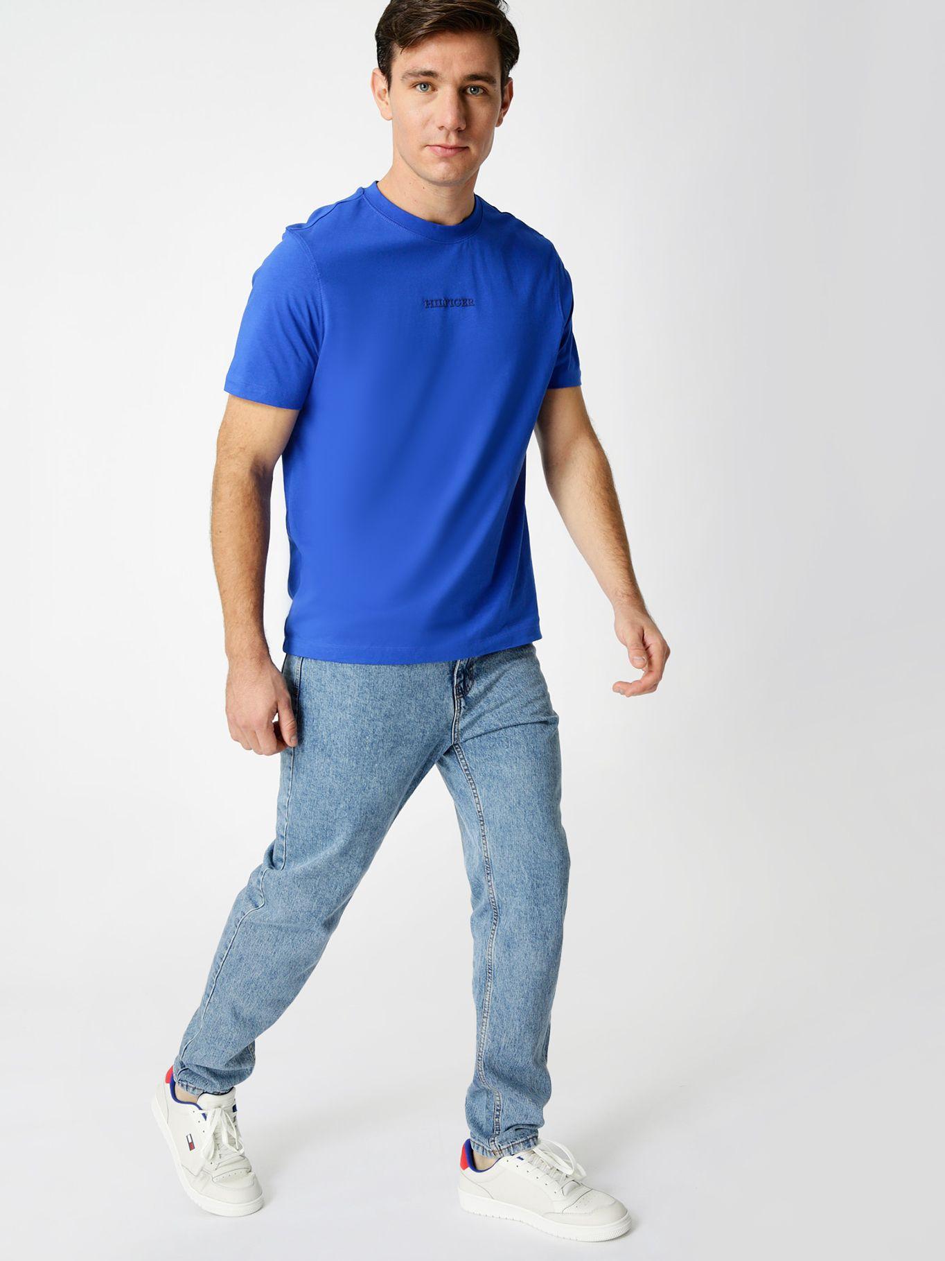 Polera Monotype Small Logo Azul Tommy Hilfiger-2