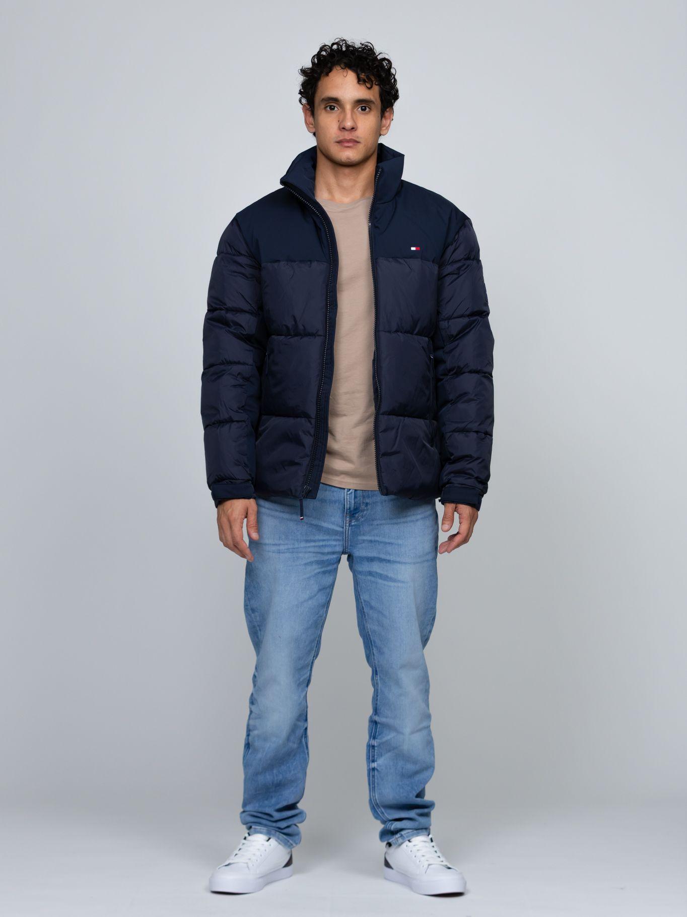 Parka De Cuello Alto Acolchada Logo Azul Tommy Hilfiger-1