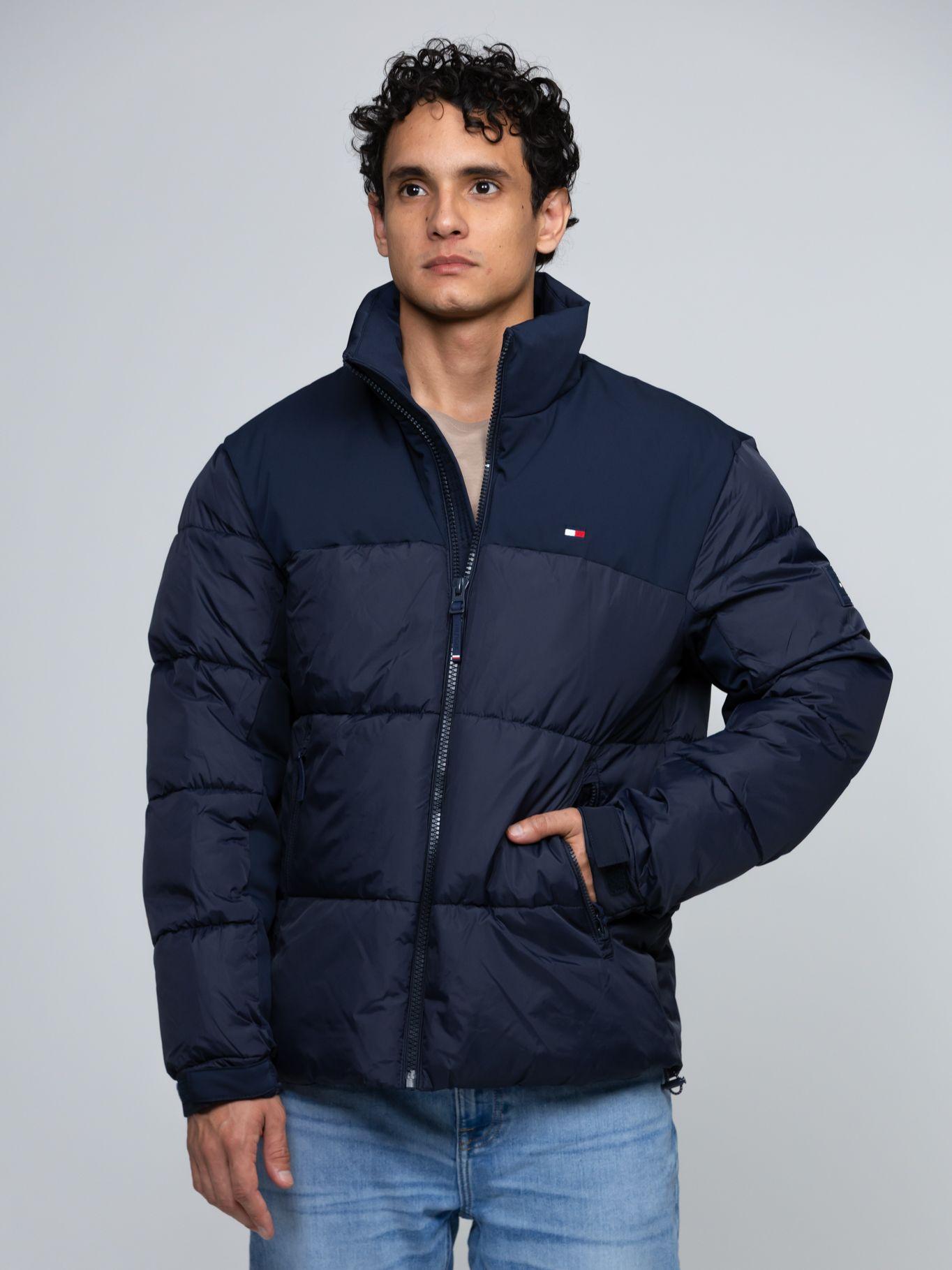 Parka De Cuello Alto Acolchada Logo Azul Tommy Hilfiger-3