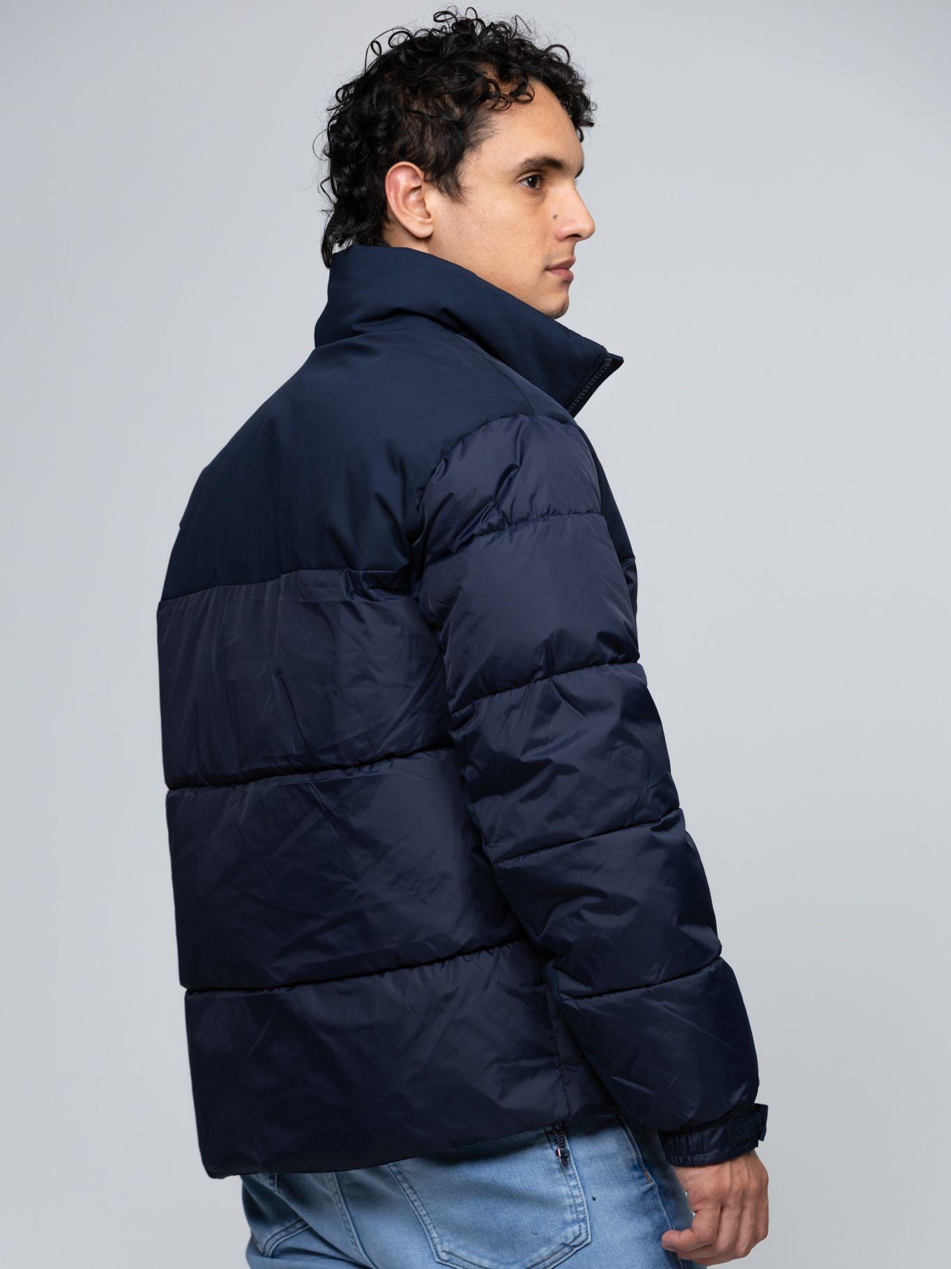 Parka De Cuello Alto Acolchada Logo Azul Tommy Hilfiger-4