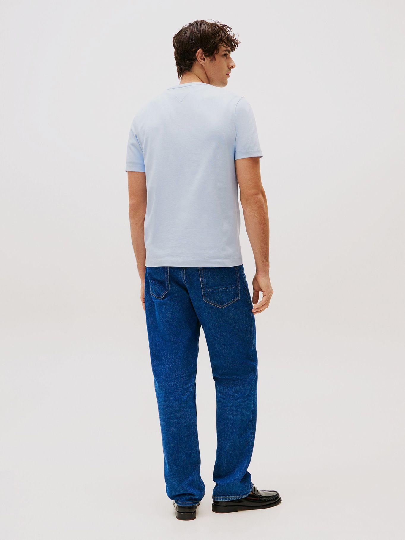 Polera Monogram Logo Celeste Tommy Hilfiger-2