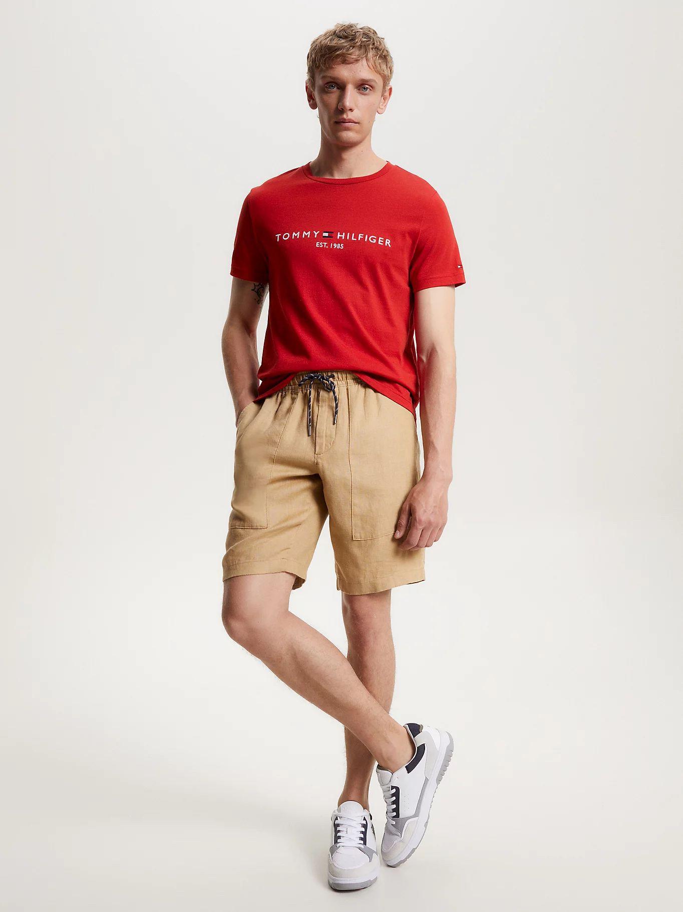 Polera  Logo Slim Fit Rojo XMP Tommy Hilfiger-1