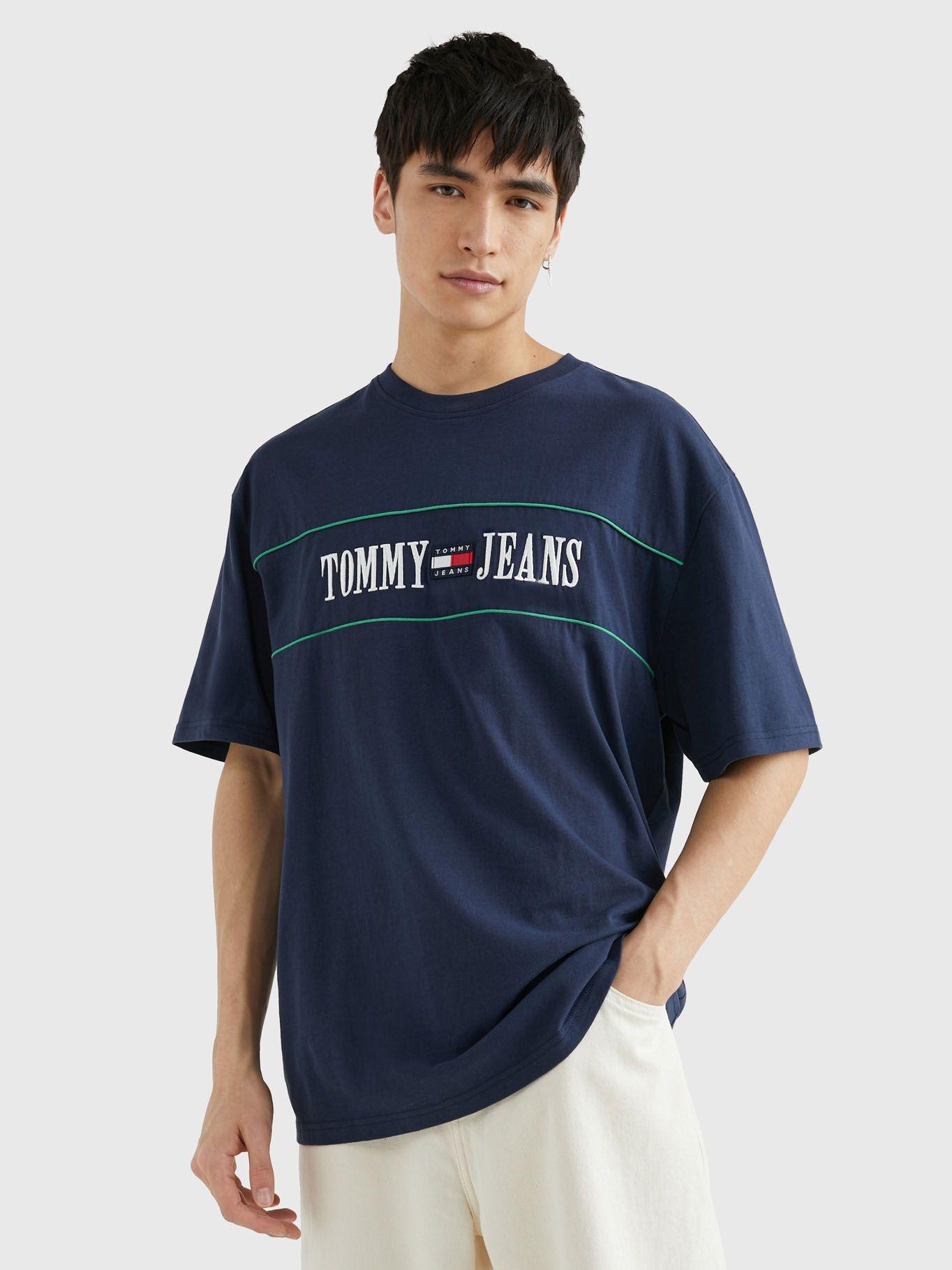 Polera Archive Con Parche Azul Tommy Jeans-0