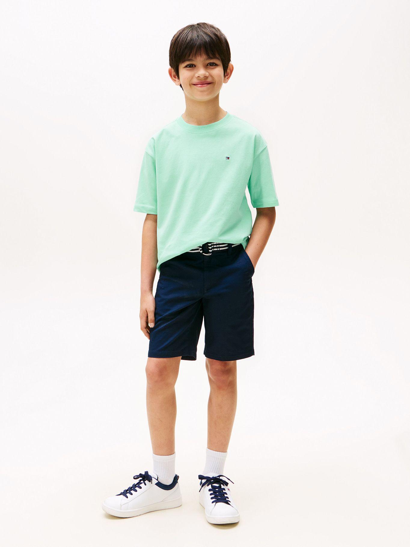 Polera Essential Archive Logo Verde Tommy Hilfiger-1