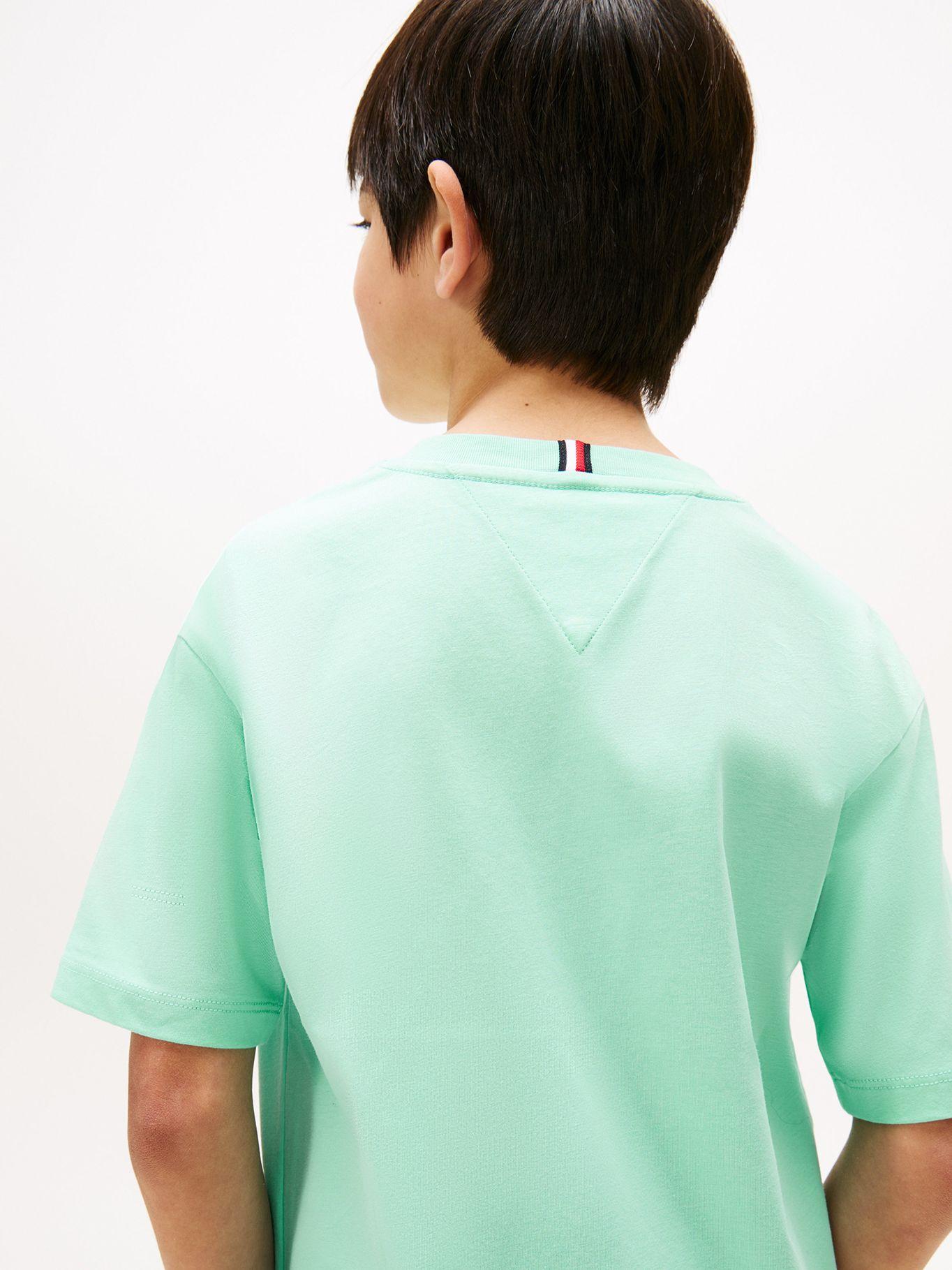 Polera Essential Archive Logo Verde Tommy Hilfiger-3