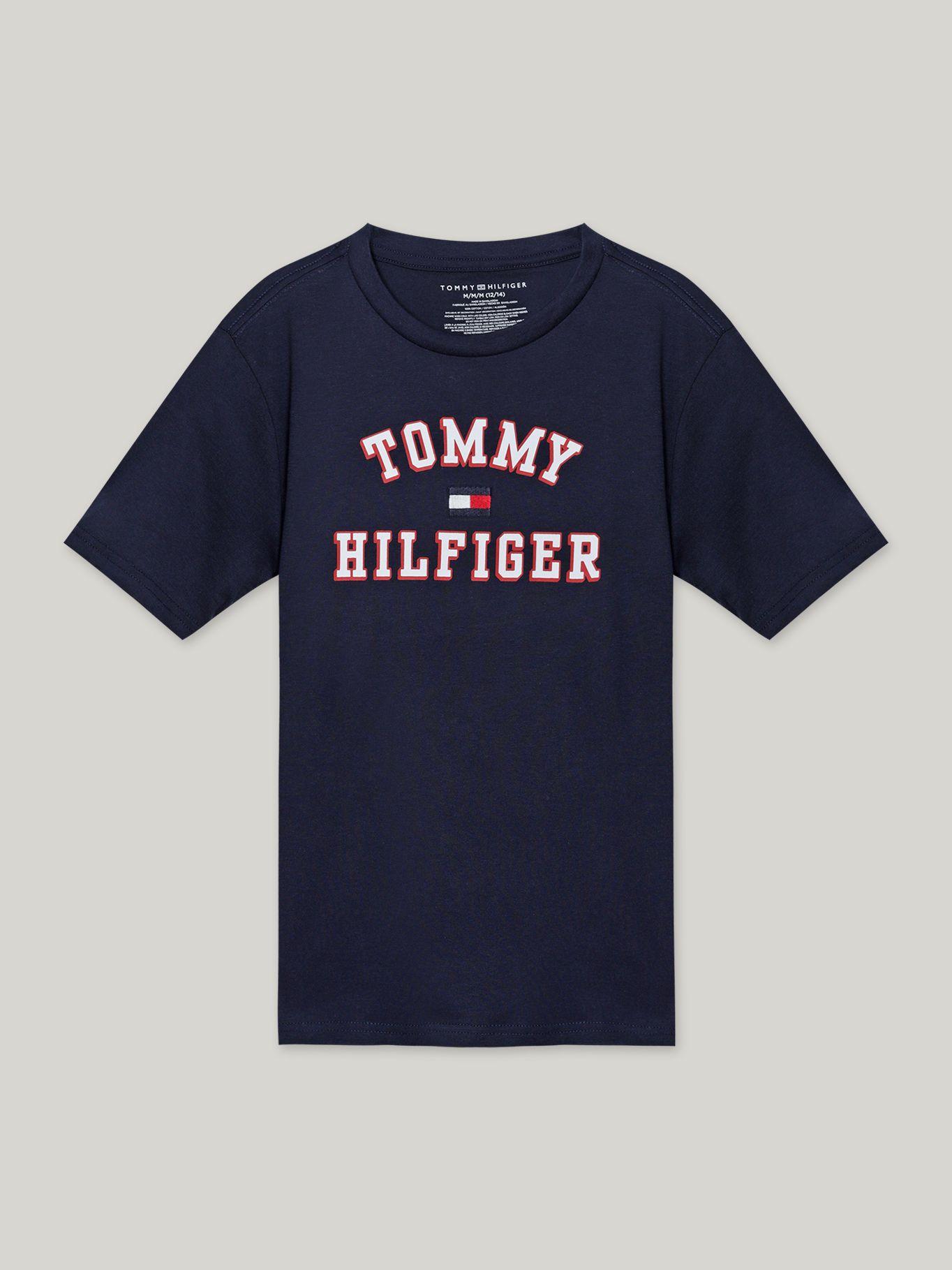 Polera De Niño Varsity Con Logo Azul Tommy Hilfiger-0