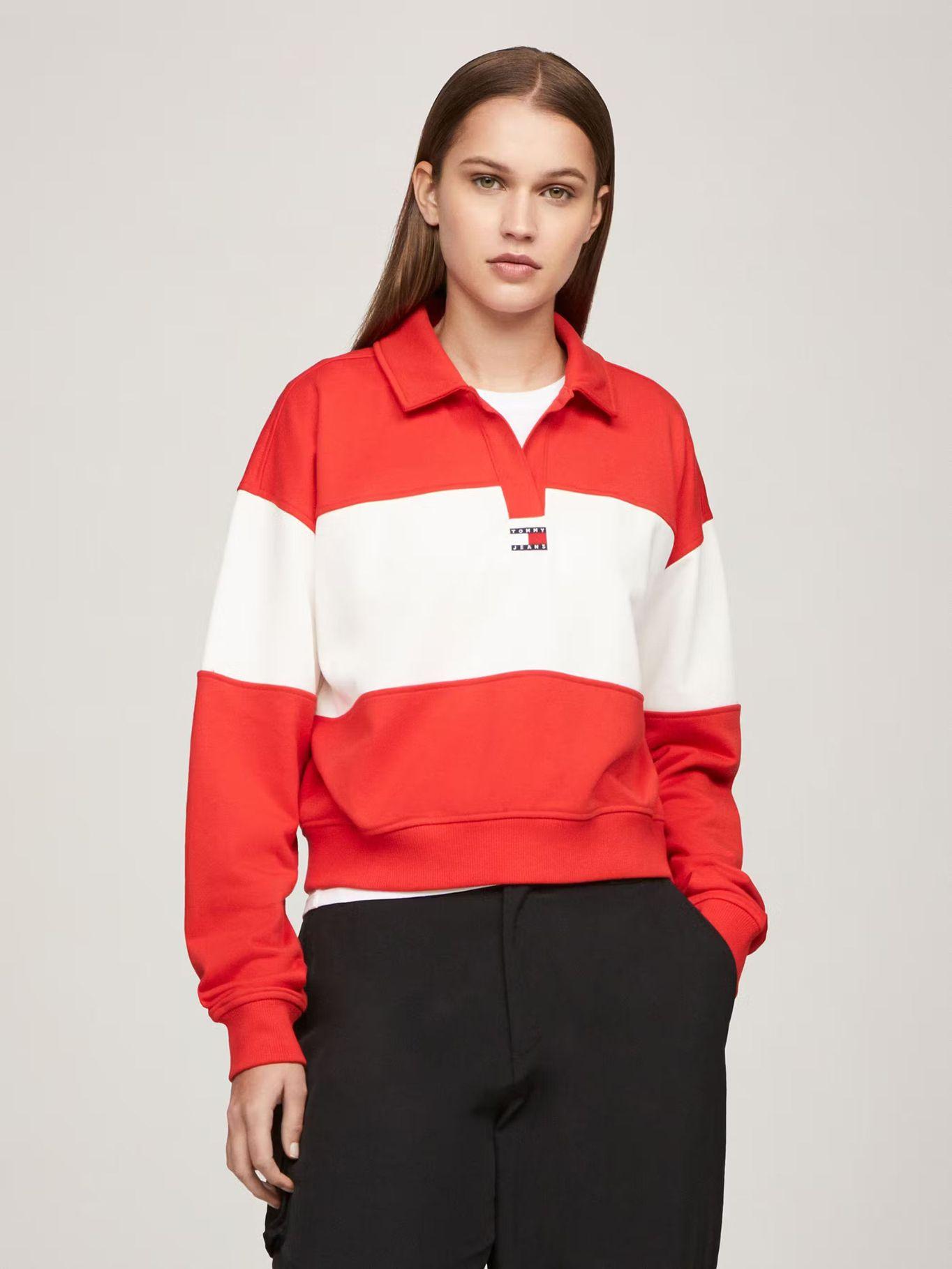 Sweater Relaxed Color Block Multicolor Tommy Jeans-0