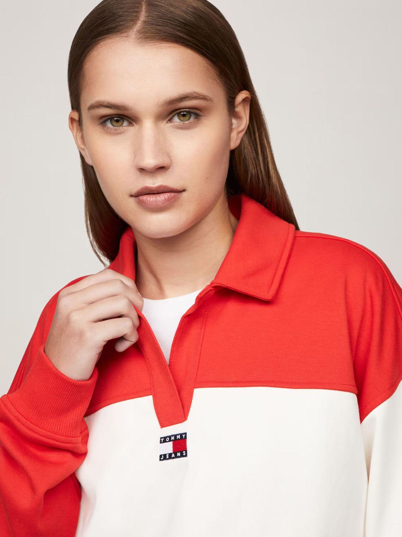 Sweater Relaxed Color Block Multicolor Tommy Jeans-3