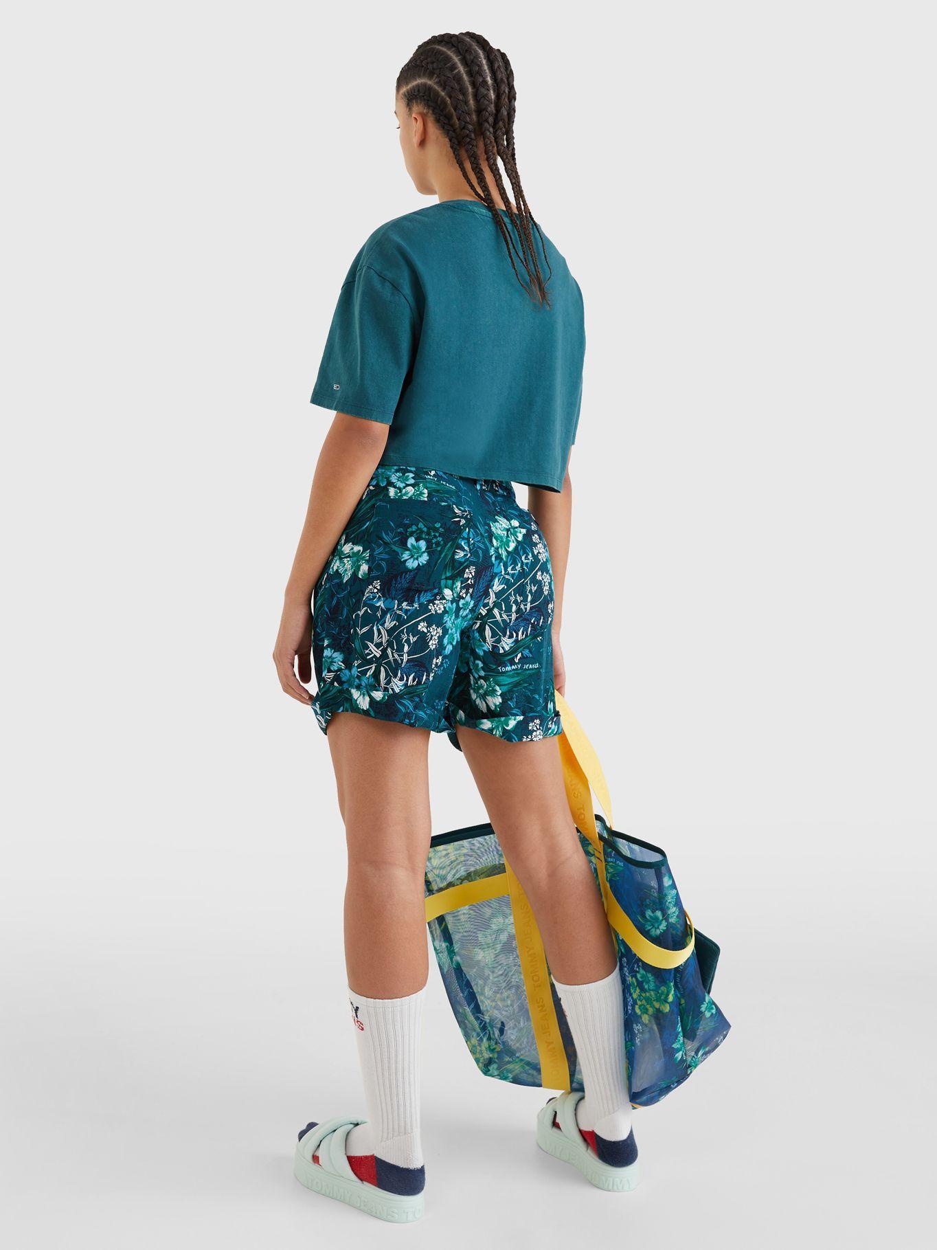 Polera Oversize College Verde Tommy Jeans JN2-1