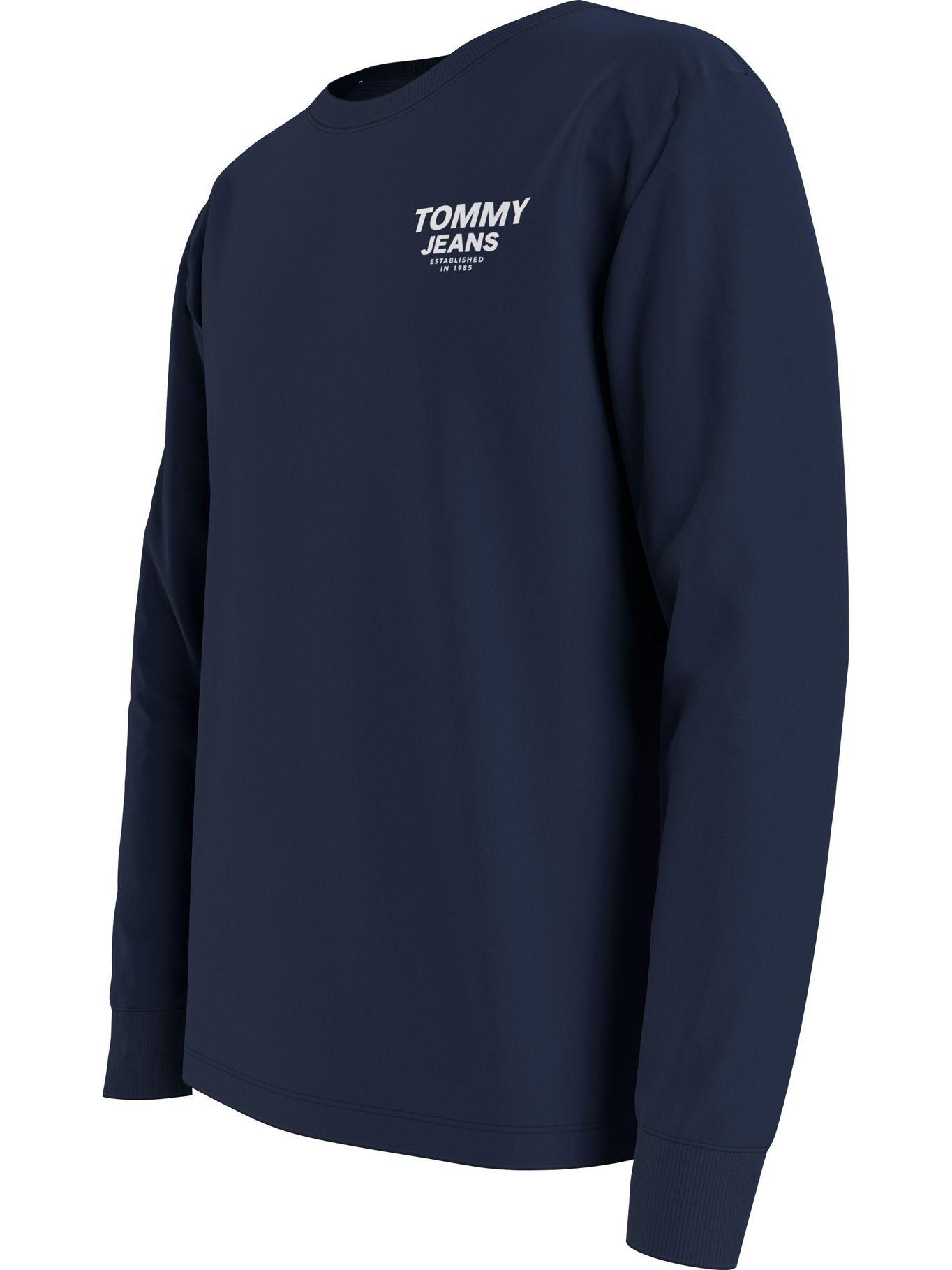Polera Chest Entry Logo Manga Larga Azul Tommy Hilfiger-2