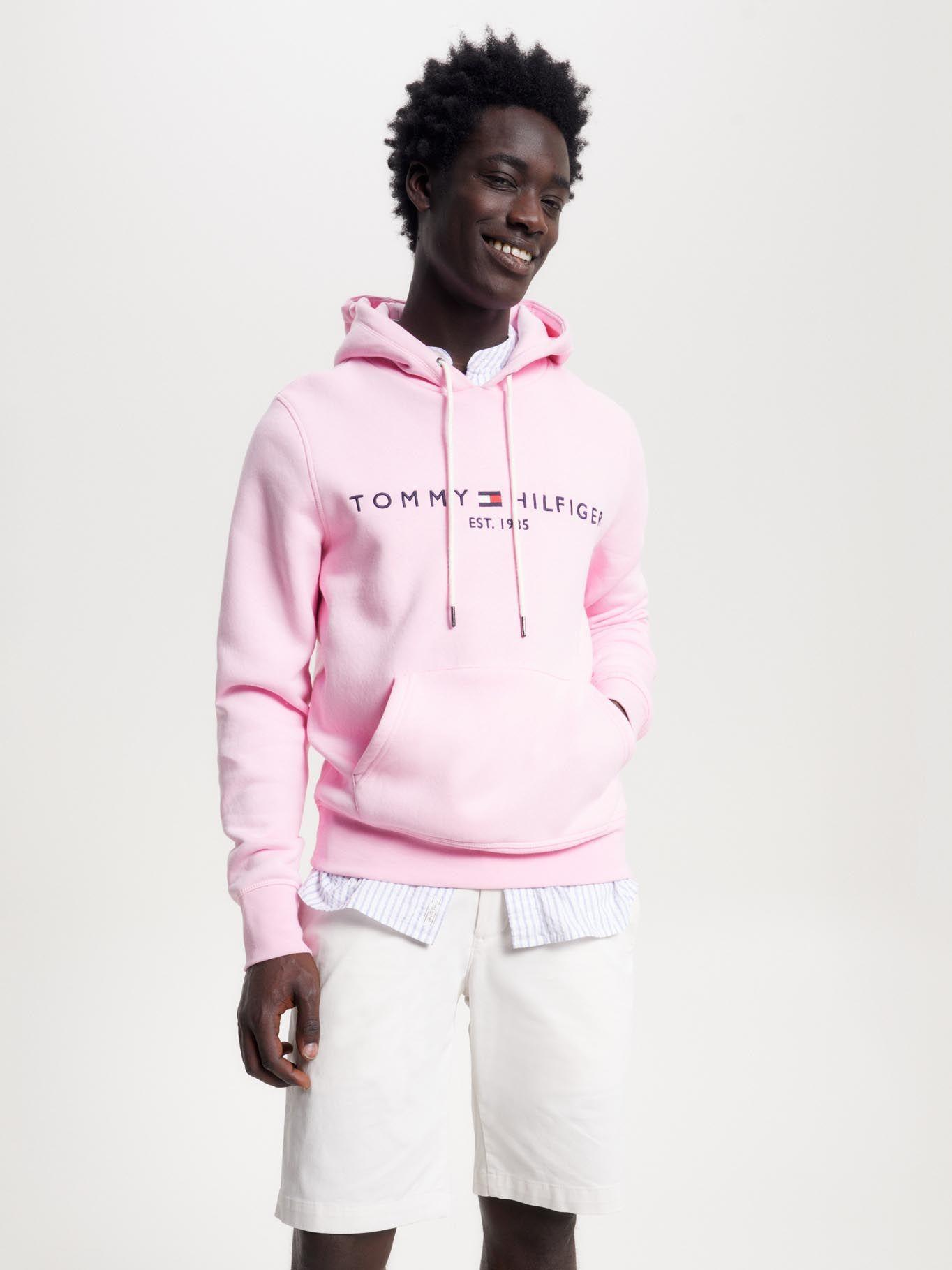 Polerón Hoodie Est 1985 Logo Rosado Tommy Hilfiger-0