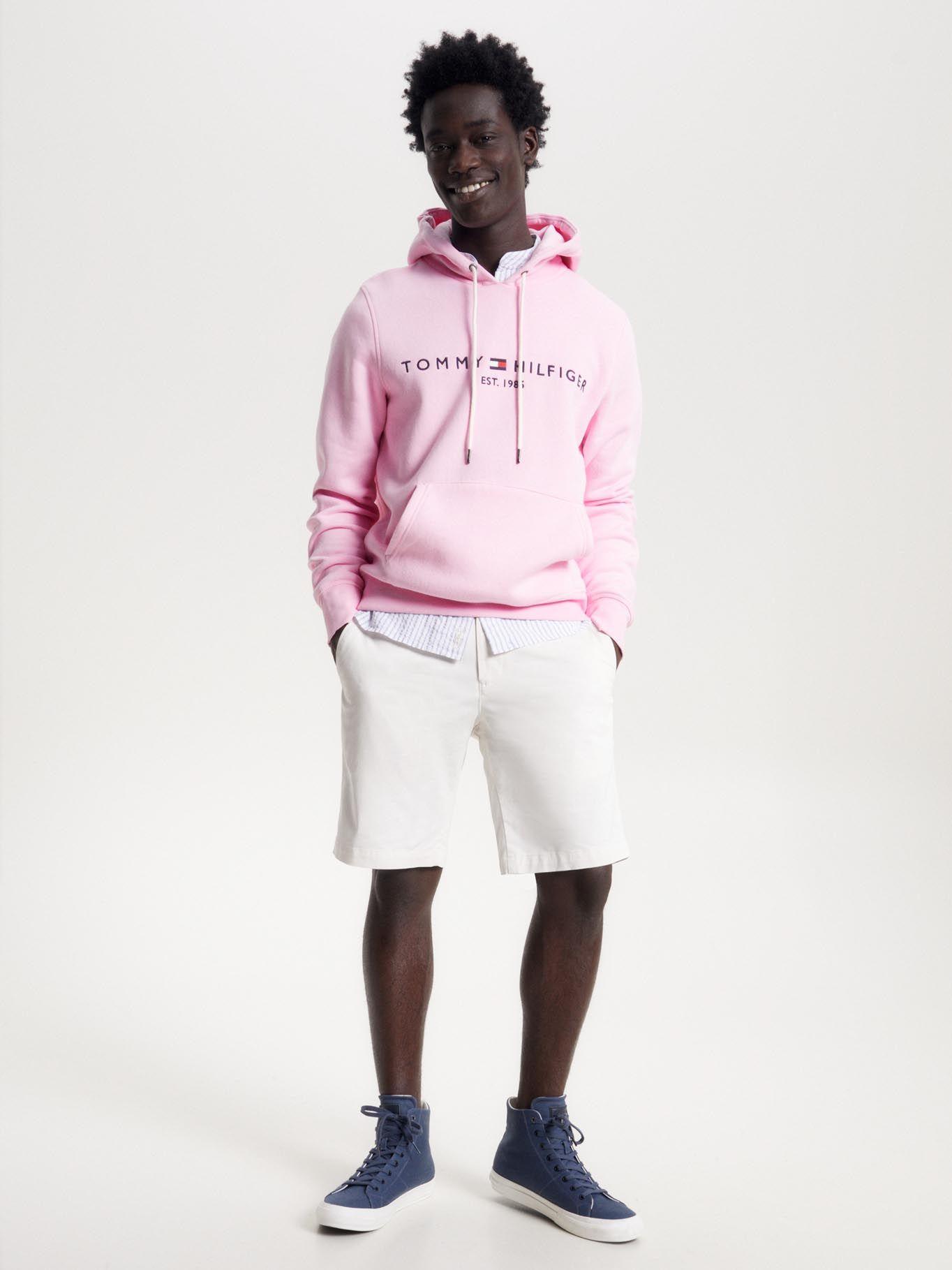 Polerón Hoodie Est 1985 Logo Rosado Tommy Hilfiger-1