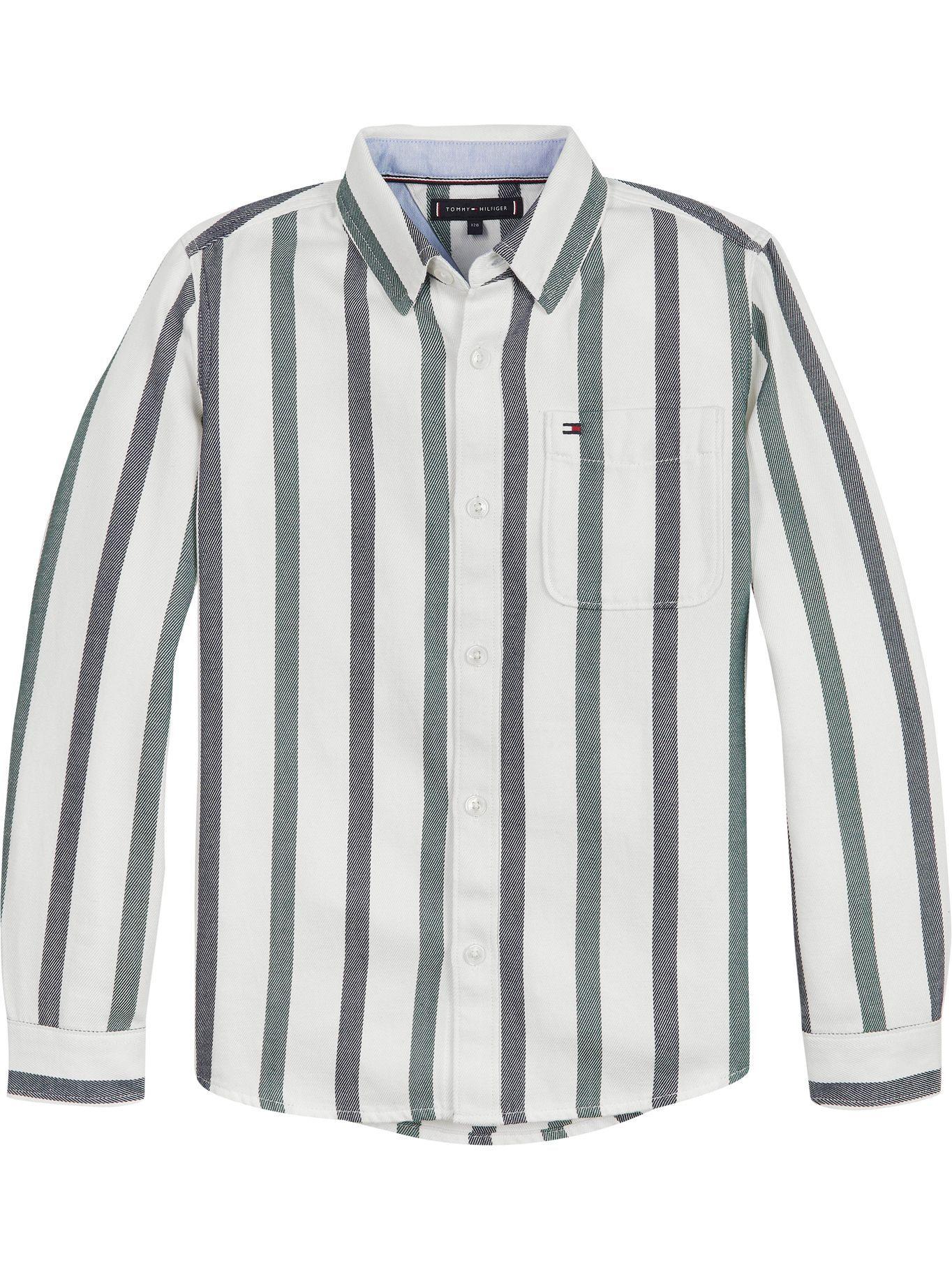 Camisa Con Bolsillo De Parche Blanco Tommy Hilfiger-0
