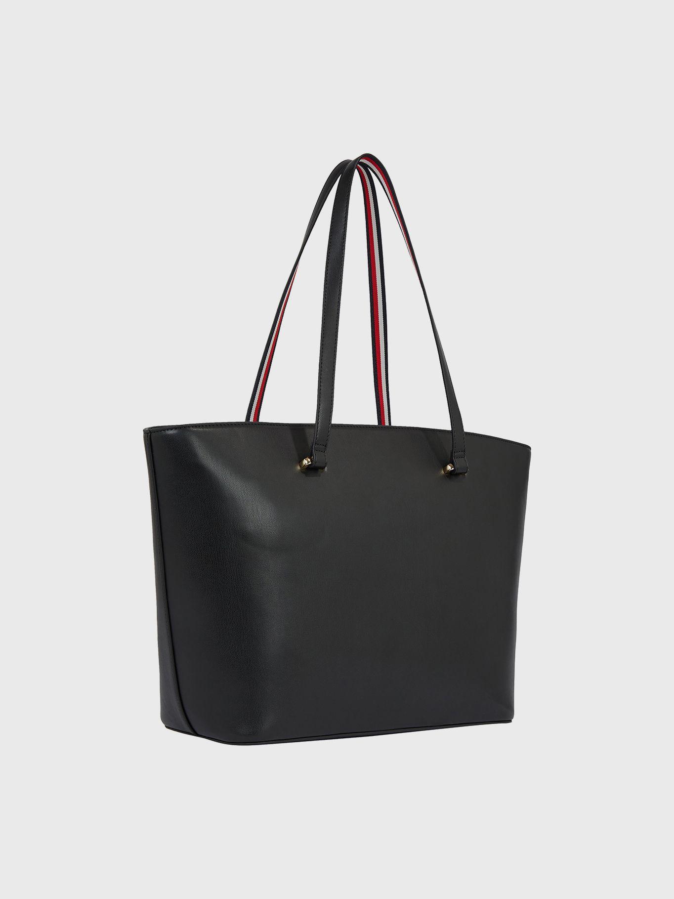 Tote Im Latam Con Firma Th Negro Tommy Hilfiger-1