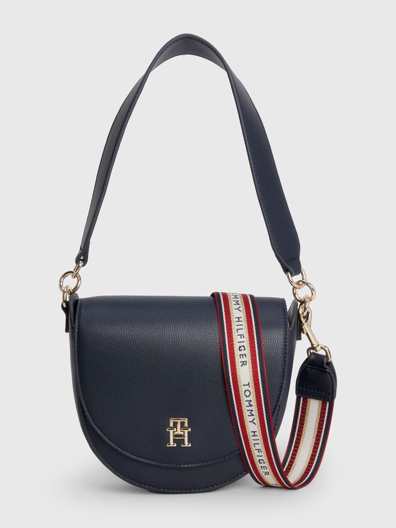 Cartera Saddle Monogram Azul Tommy Hilfiger-0