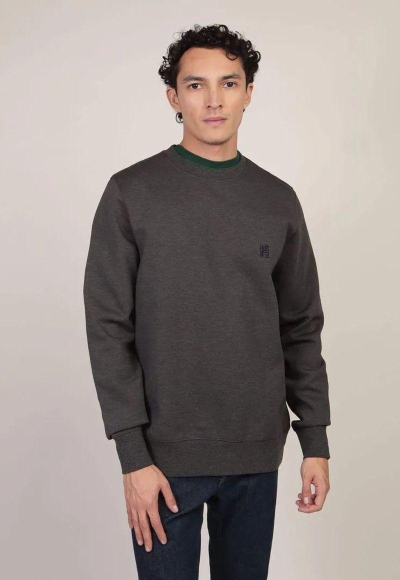 Polerón Logo Monogram Gris Tommy Hilfiger-0