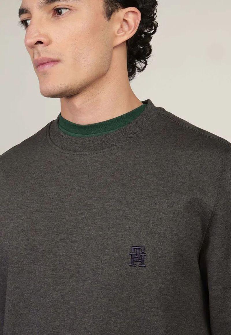 Polerón Logo Monogram Gris Tommy Hilfiger-4