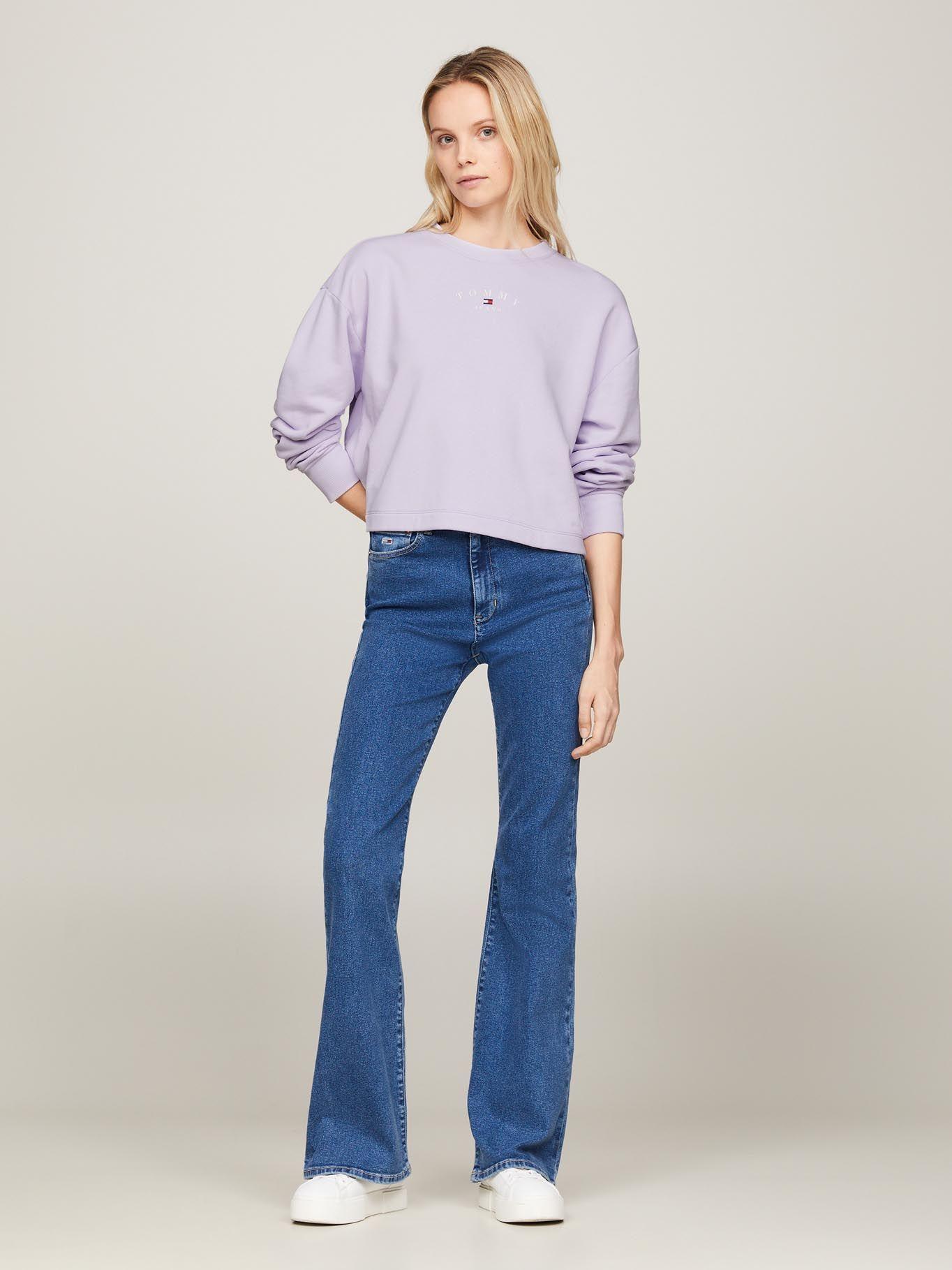 Polerón Relaxed Essential Logo Lila Tommy Jeans-1