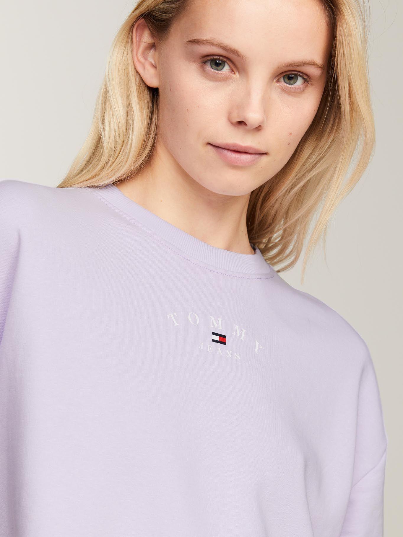 Polerón Relaxed Essential Logo Lila Tommy Jeans-3