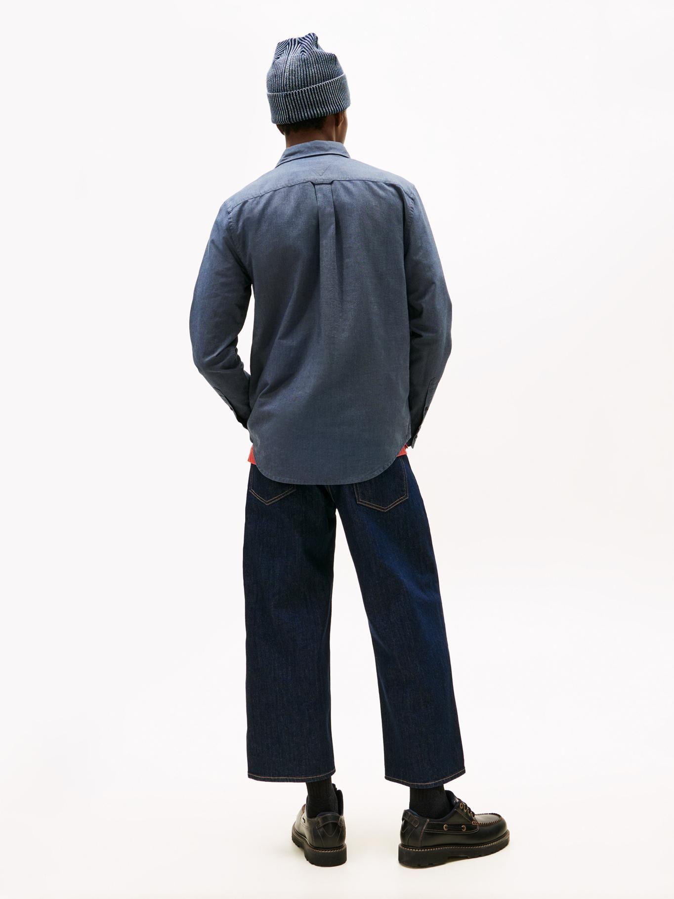 Camisa Oxford Regular Fit Tommy Jeans Azul-2