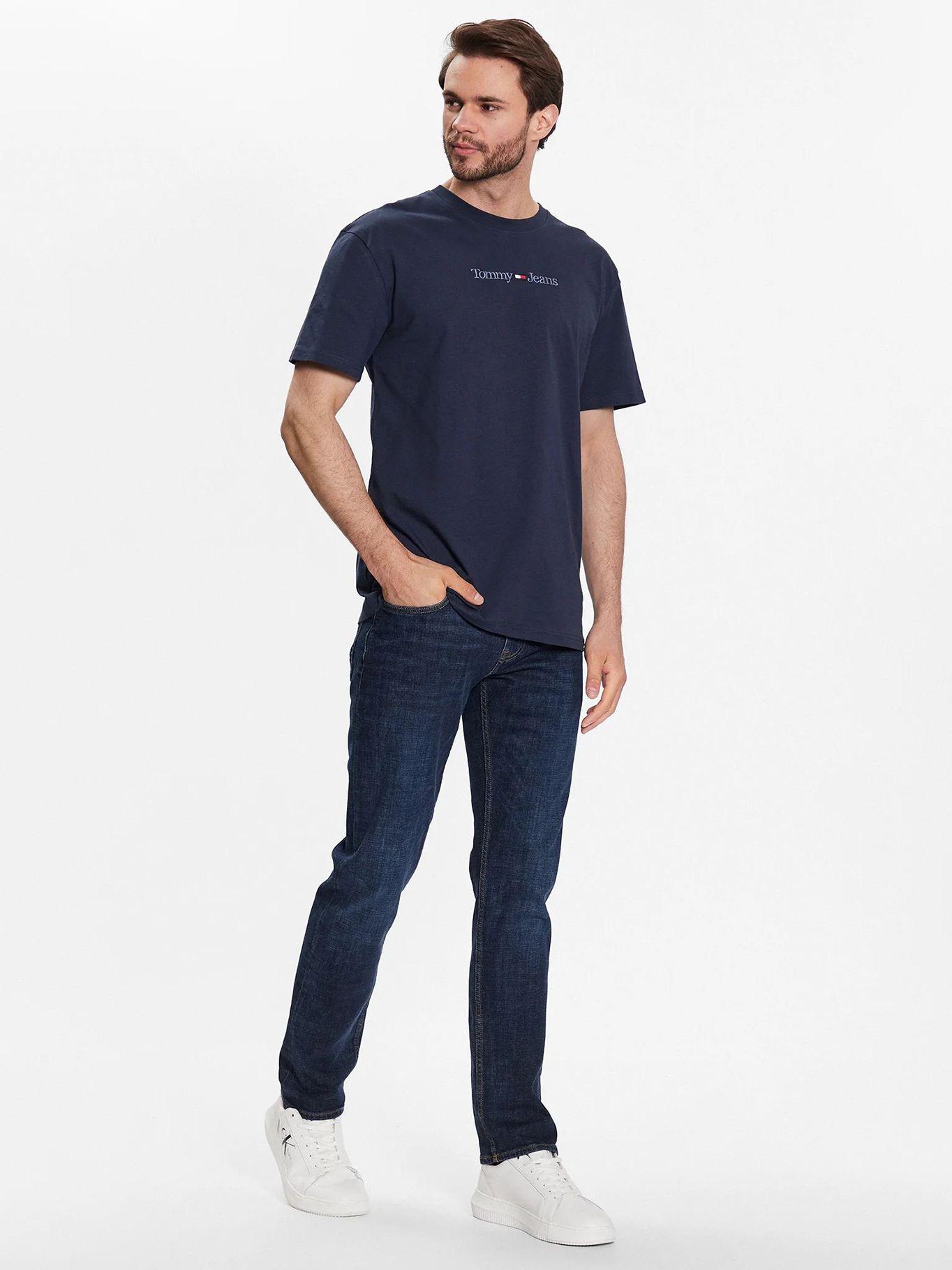 Polera Regular Small Logo Azul Tommy Jeans-1